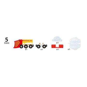BRIO® Spielzeugeisenbahn-Lokomotive Brio World Eisenbahn Fahrzeug Schneeräumzug 5 Teile 33606