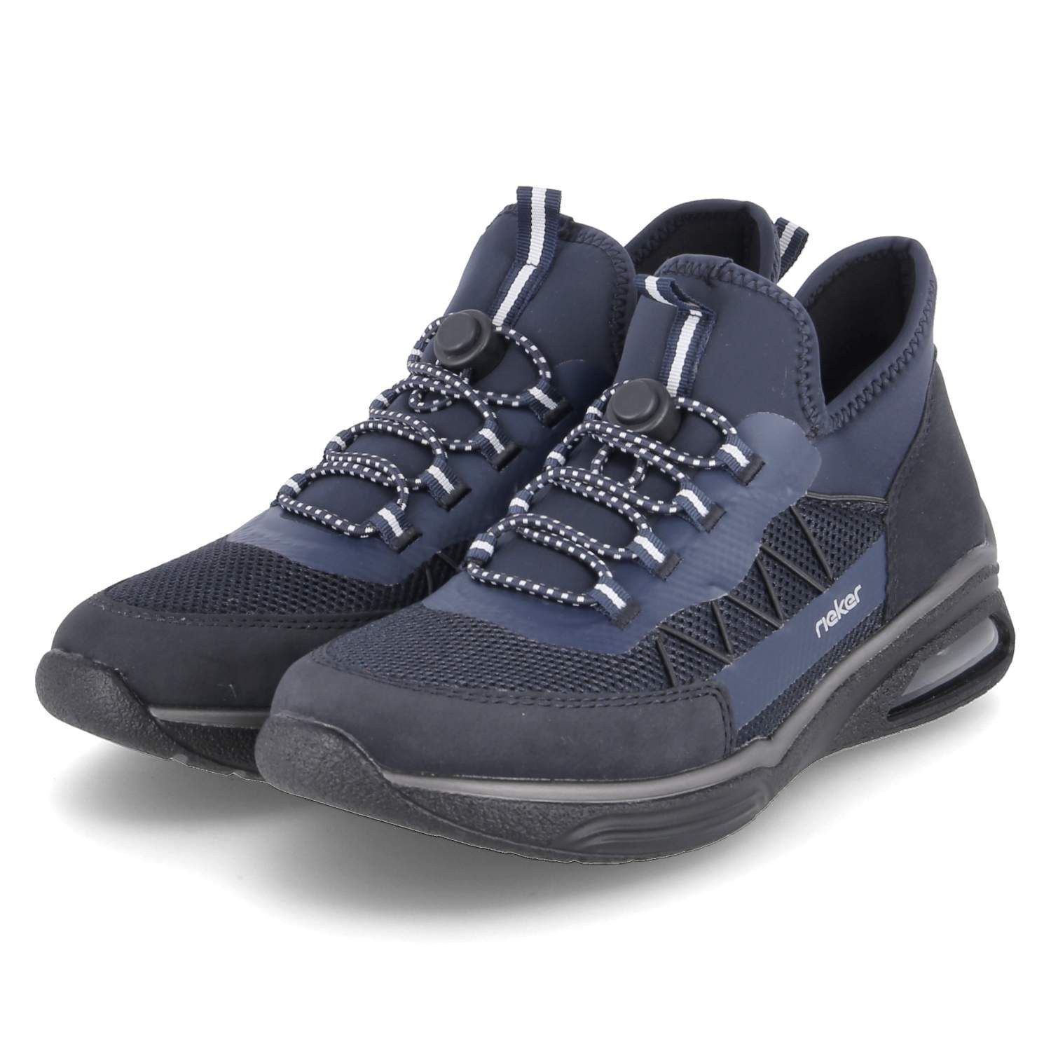 Rieker M5658-14 Damen Textil & Synthetik blue Schnürschuh