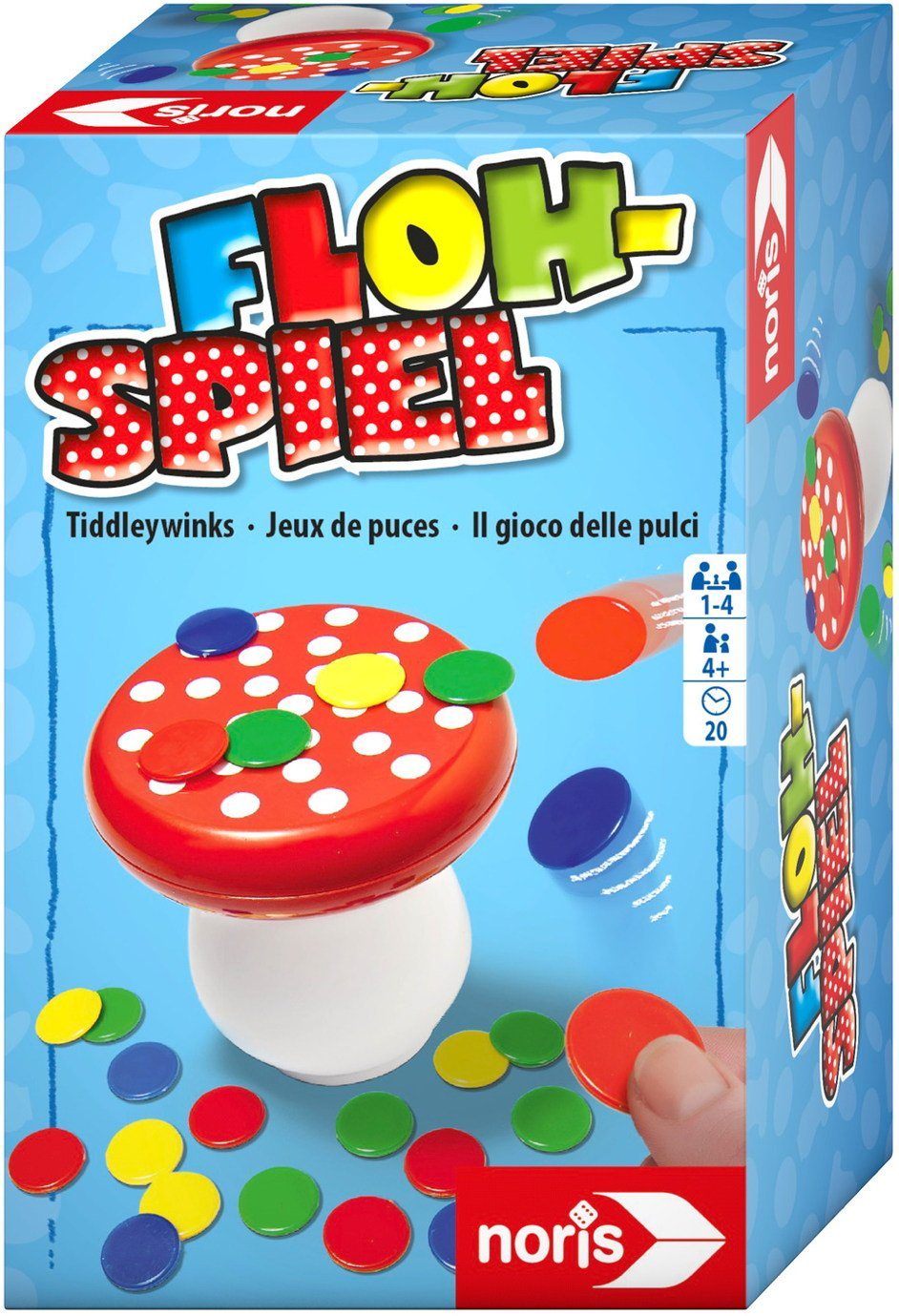 Noris Spiel Kinderspiel Geschicklichkeitsspiele Flohspiel 606144010 von Noris