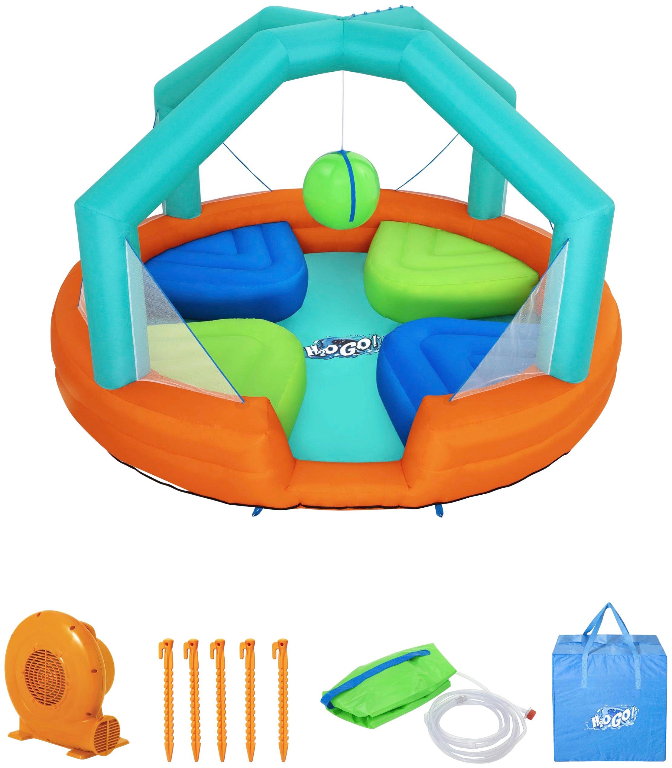 Image of Bestway Planschbecken »Dodge & Drench«, BxLxH: 450x450x268 cm, mit Dauergebläse