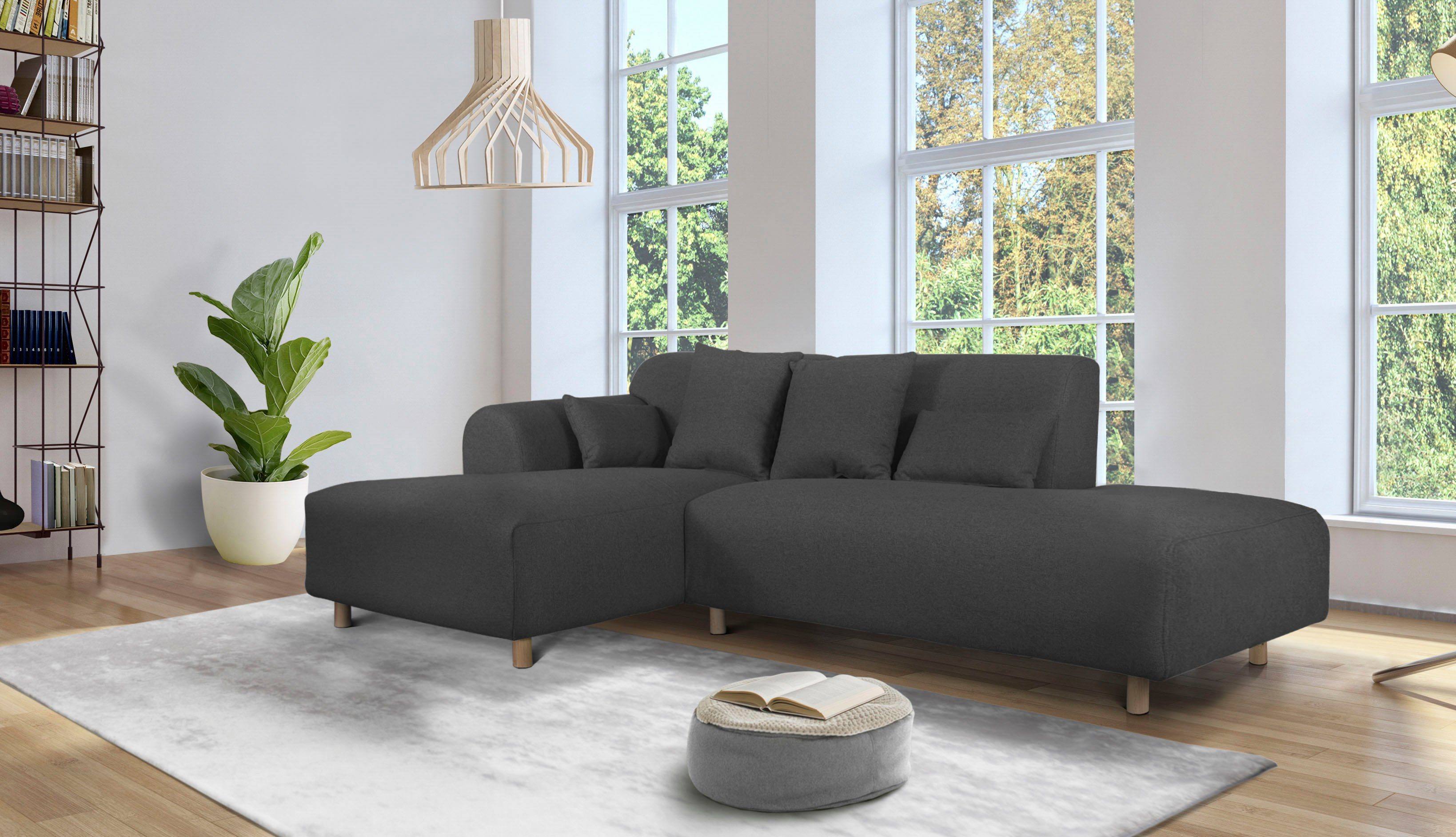Home affaire Ecksofa Svennis L-Form, incl. Zierkissen, in 2 Bezugsvarianten