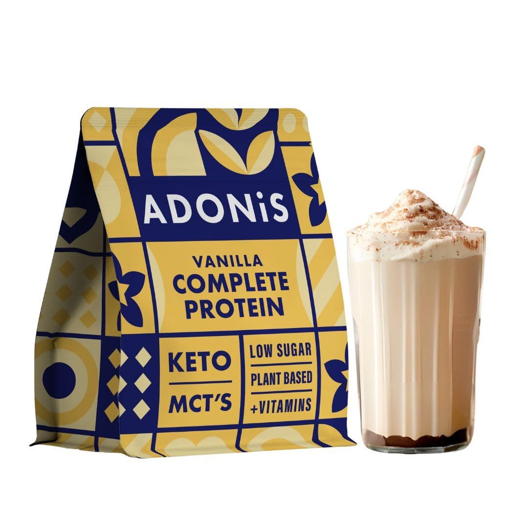 Adonis Protein Keto Shake Low-Carb, Hochwertiges Eiweißpulver Pulver, für Muskelaufbau & Regeneration – Perfekt für Keto-Diät & Fitness à