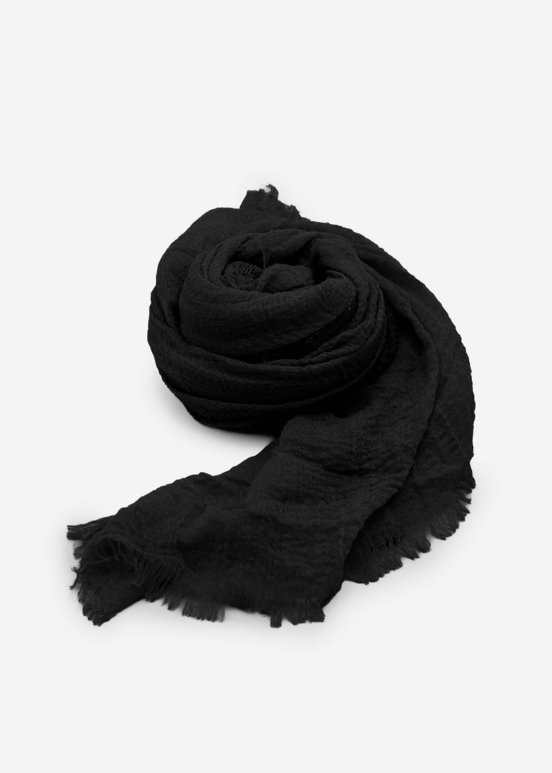 SASSYCLASSY Schal Musselin Schal für Damen, Weicher Schal aus Viskose mit ausgefransten Enden