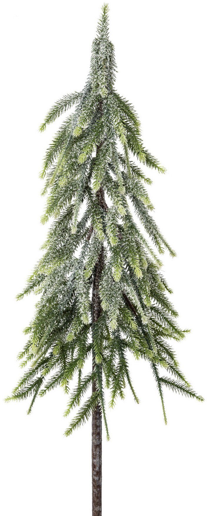 künstlicher Tannenbaum, Deko-Schnee Creativ und mit Weihnachtsbaum green bedeckt zum Christbaum, Künstlicher Weihnachtsdeko, Stecken