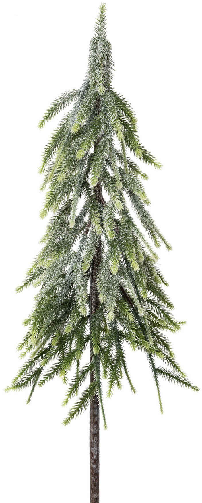 Creativ green Künstlicher Weihnachtsbaum Weihnachtsdeko, künstlicher Christbaum, Tannenbaum, zum Stecken und mit Deko-Schnee bedeckt