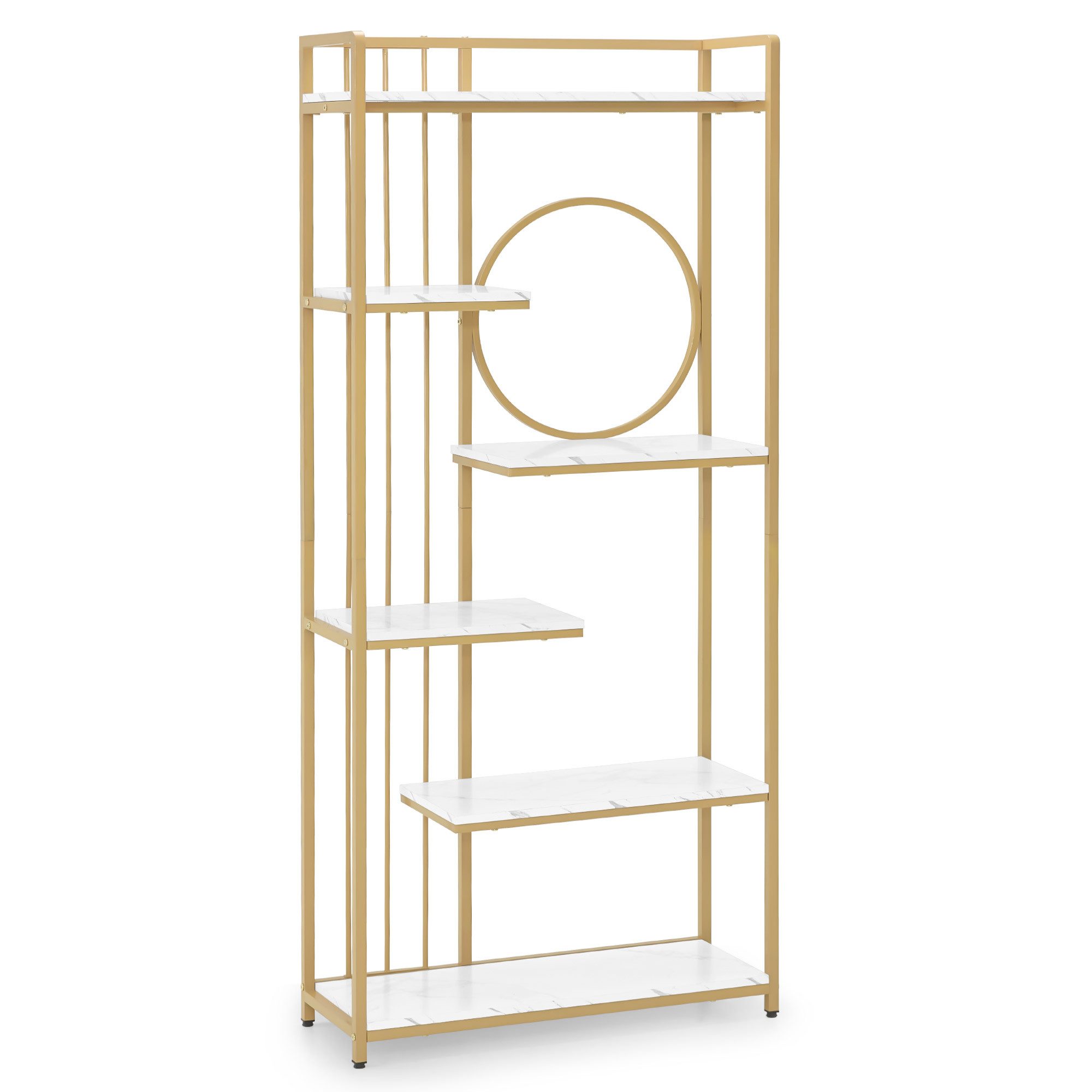 Barberpub Bücherregal BarberPub Bücherregal, Standregal mit 6 Ebenen, Büror günstig online kaufen