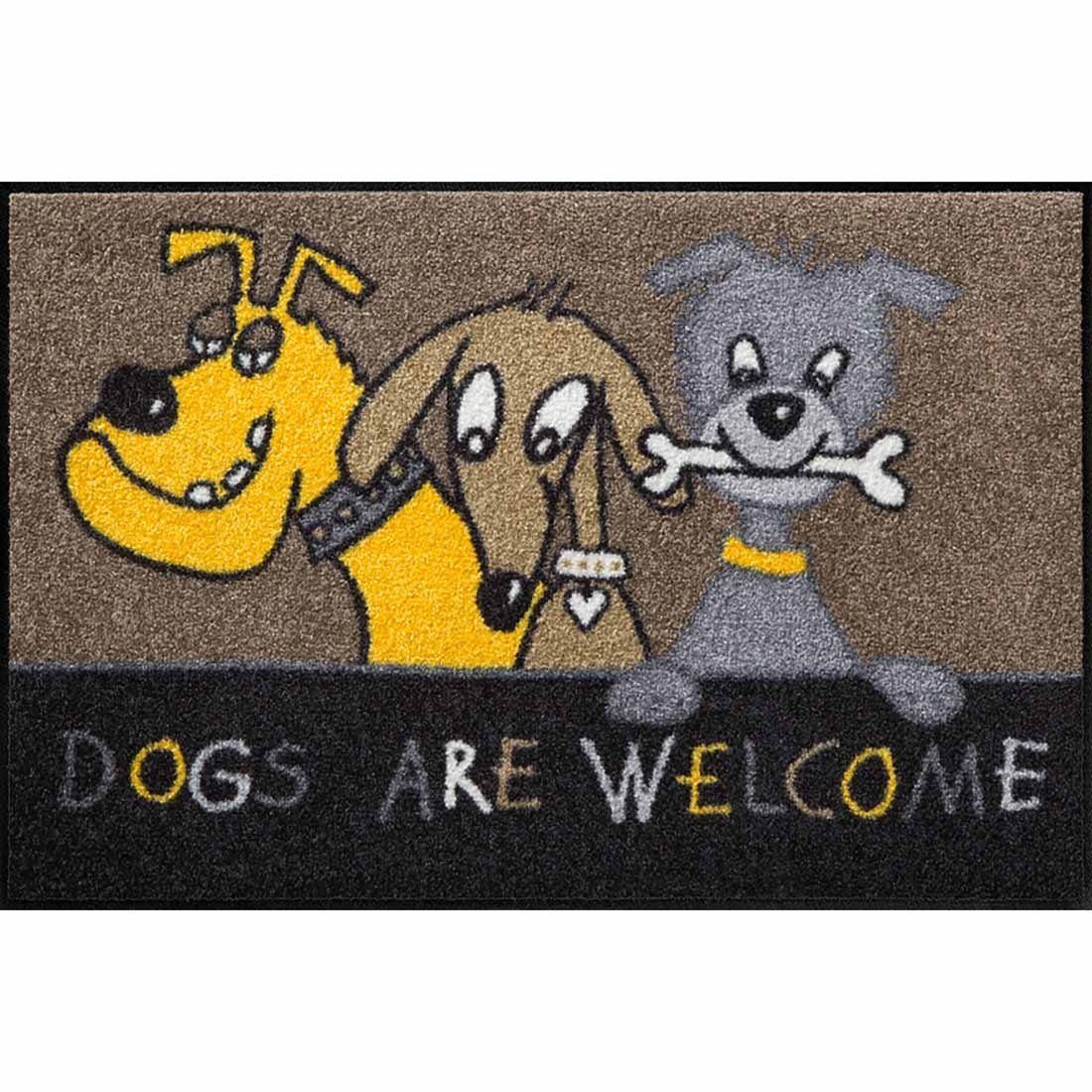 Fußmatte Salonloewe Fußmatte Dogs Are Welcome 50x75 cm, Salonloewe, Rechteckig, Höhe: 7 mm
