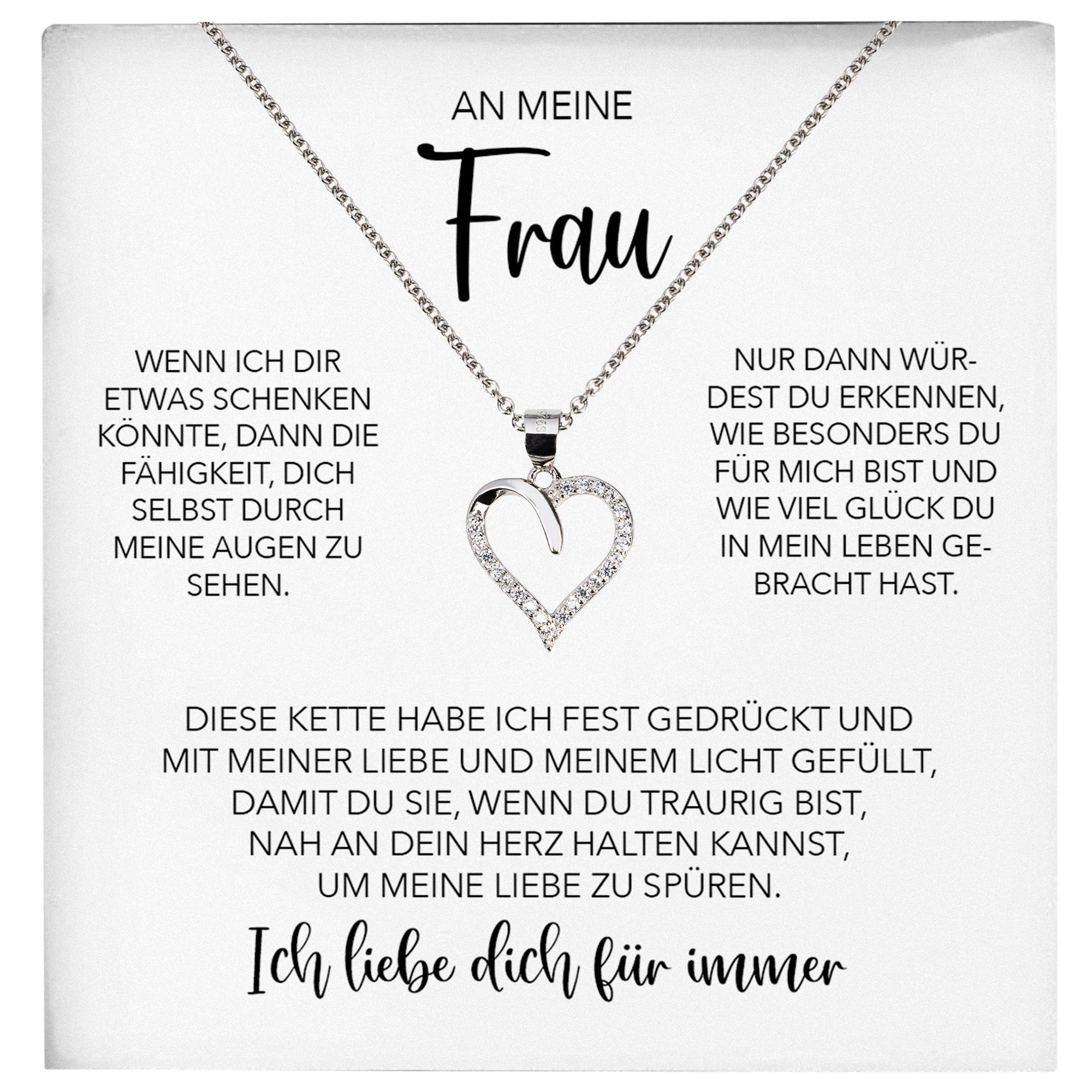 Schmuckset Ehefrau Hochzeitstag Valentinstag Ich Liebe Dich Geschenk Halskette