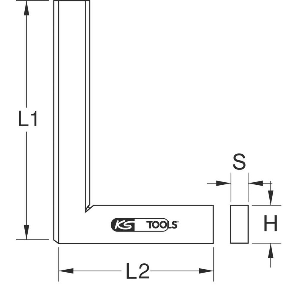 Thumbnail - KS Tools Winkelmesser Flachwinkel nach DIN 875/0, 100mm