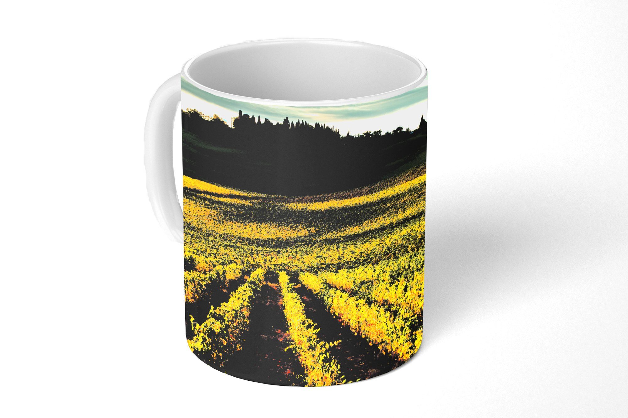 MuchoWow Tasse Toskana - Landschaft - Wein, Keramik, Kaffeetassen, Teetasse, Becher, Teetasse, Geschenk | Tassen