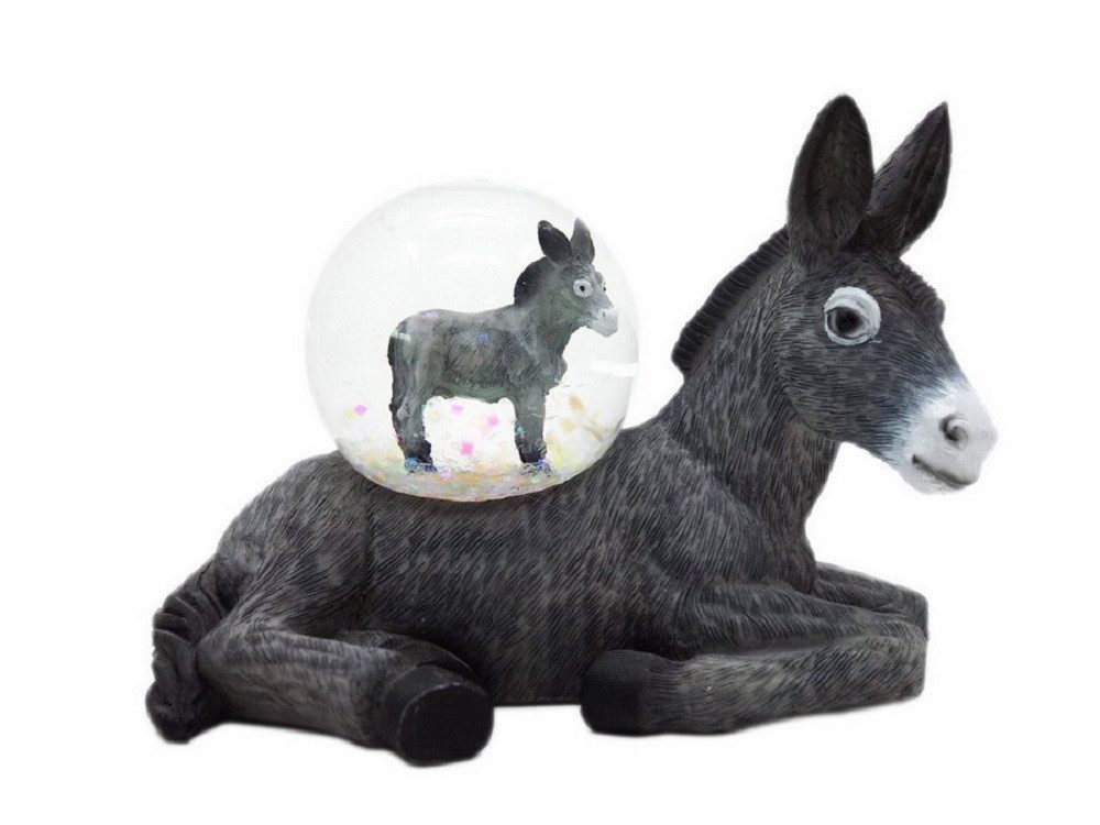Euro Souvenirs Dekofigur Figuren, Kugel, Polyresin, Tier mit tierchen, Glitzerkugel (1 St), Dekokugel Souvenir - Figuren Dekorationsartikel - Geschenkartikel