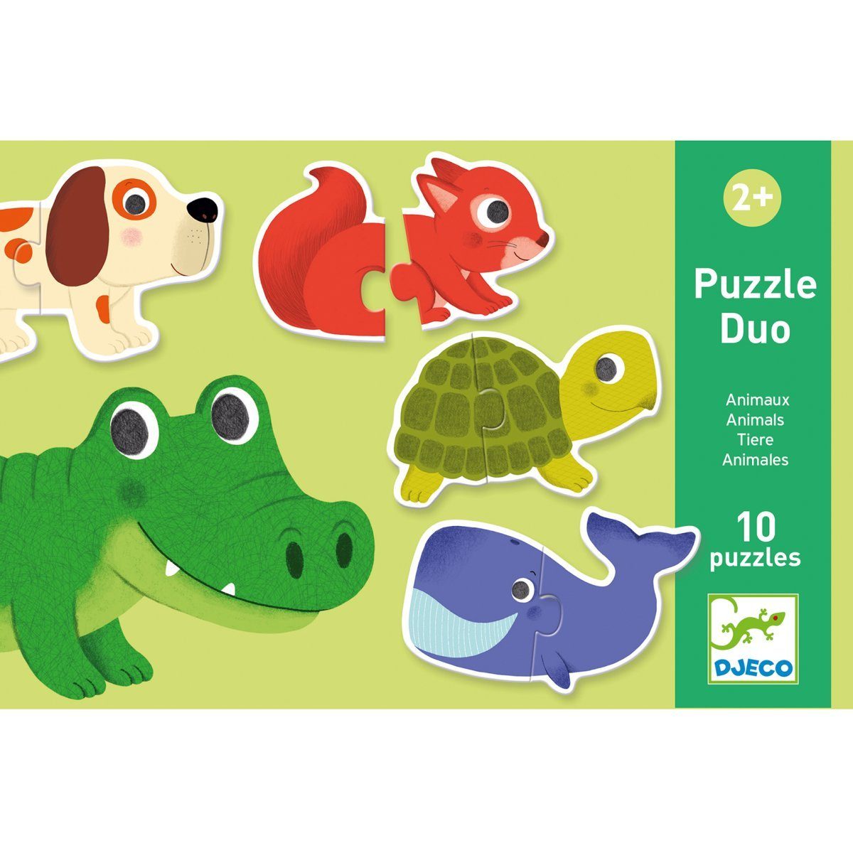 Puzzleteile Puzzle ab Jahren, 2 2 Assoziationsspiel Lernspiel Duo Puzzle Kinder DJECO für