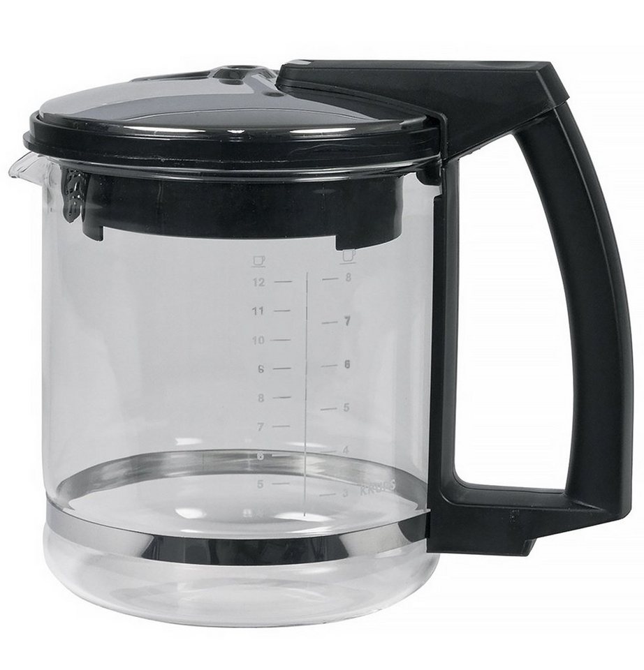 Krups Kaffeekanne Glaskanne F0464210F mit Filter und Deckel, für Filterkaffeemaschine Druckbrühautomaten