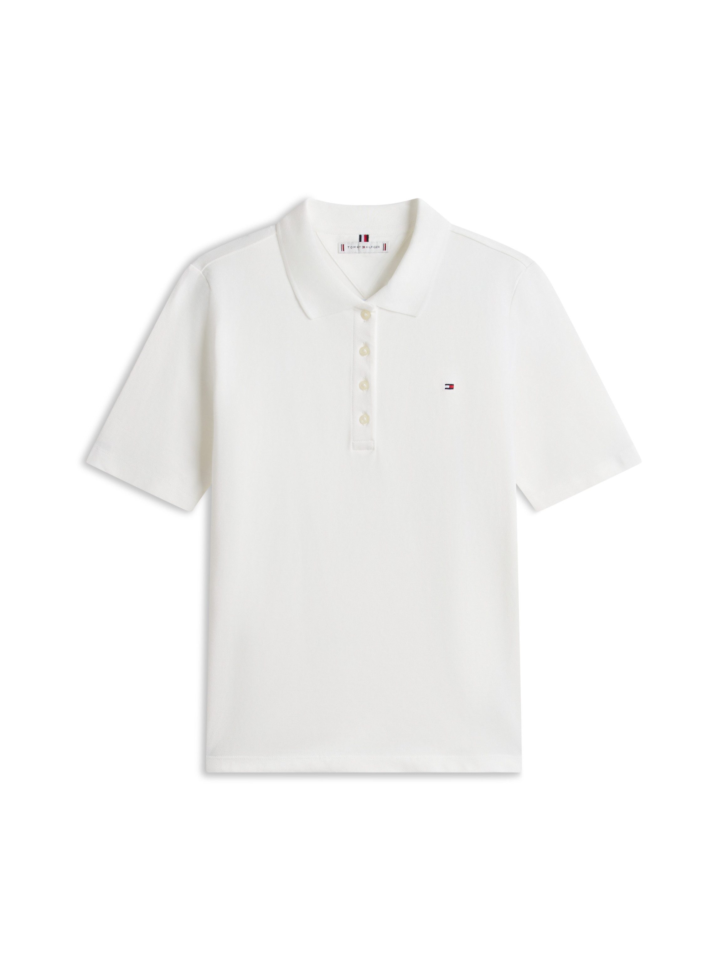 Tommy Hilfiger Poloshirt 1985 REG PIQUE POLO mit Logo-Stickerei, Seitenschlitze, Regular Fit