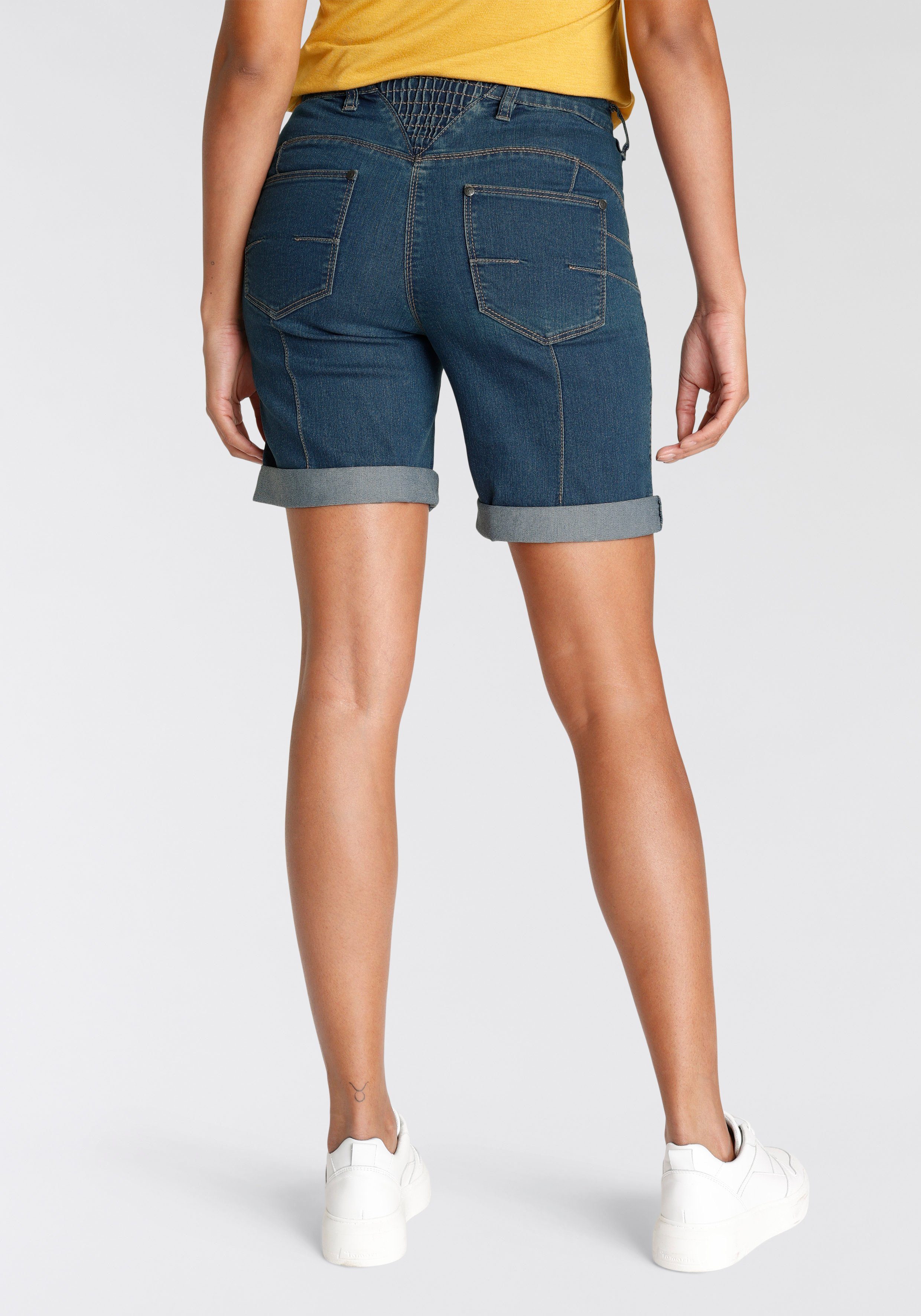 Arizona Jeansbermudas weite Passform, kurze Beinform, hohe Leibhöhe