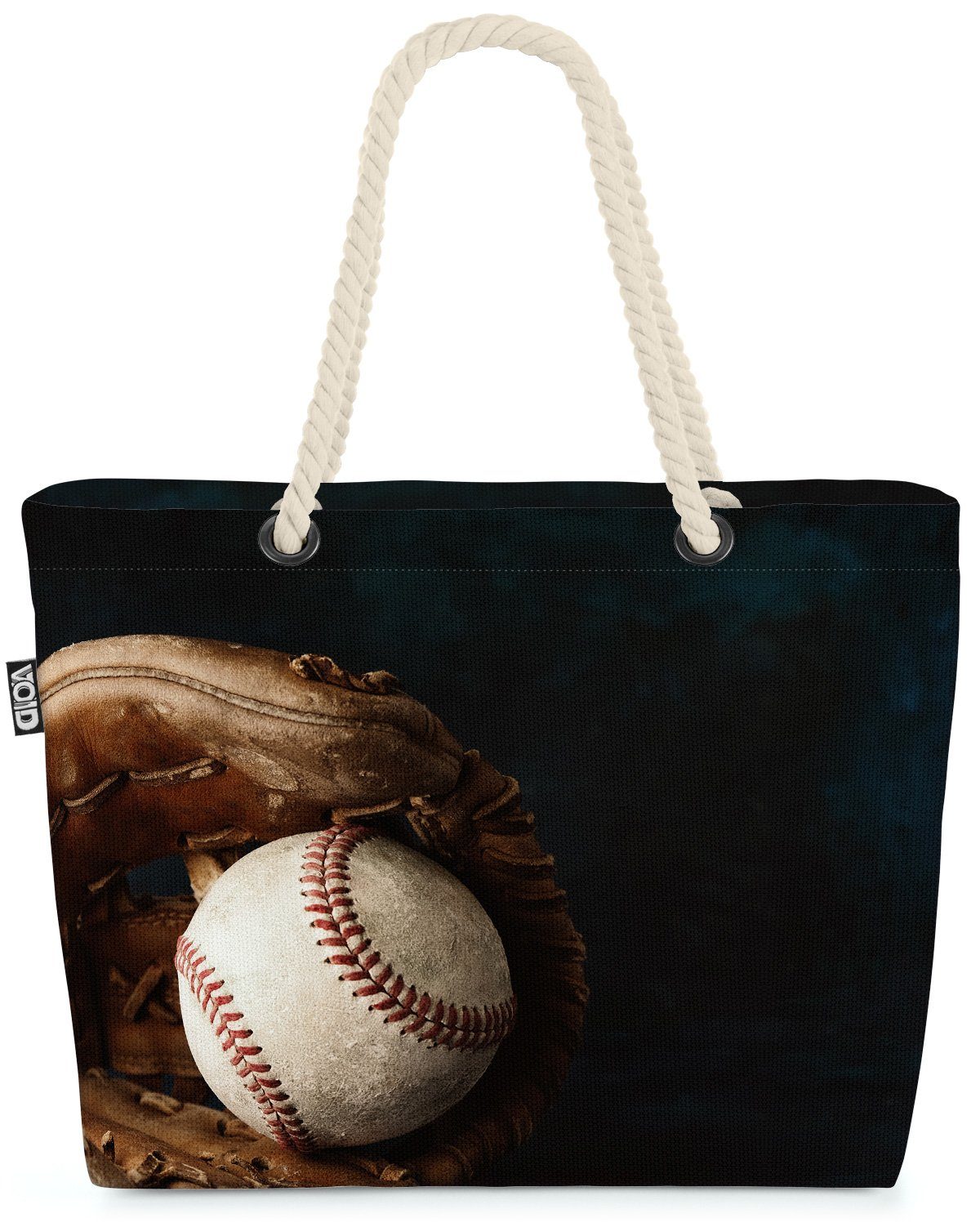 VOID Strandtasche (1-tlg), Baseball sport Ball moody ball baseball Spiel Handschuh handschuh alt
