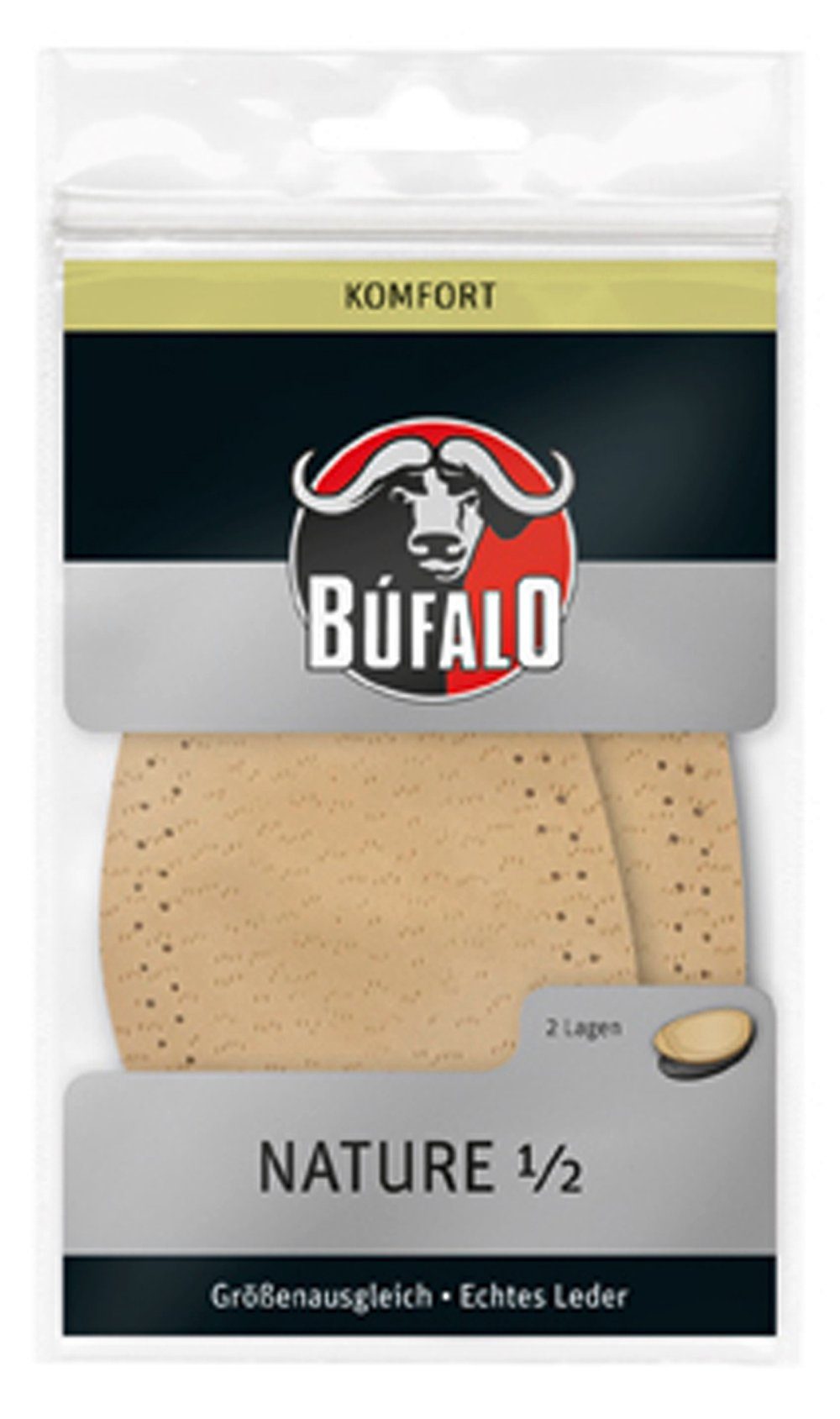 Búfalo Halbsohlen Nature Half - Lederhalbsohlen