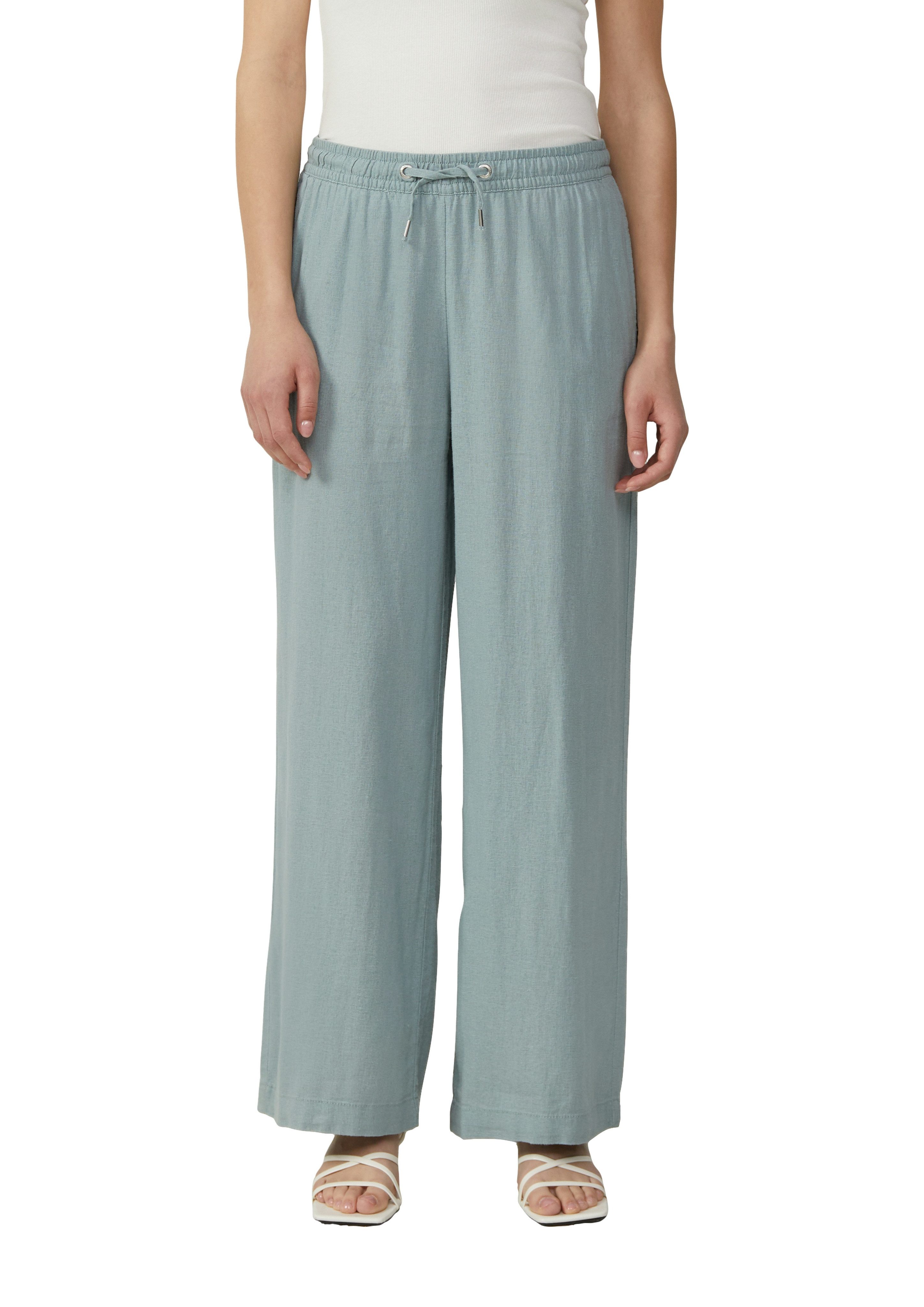 QS Leinenhose Sommerhose mit Gummizug günstig online kaufen