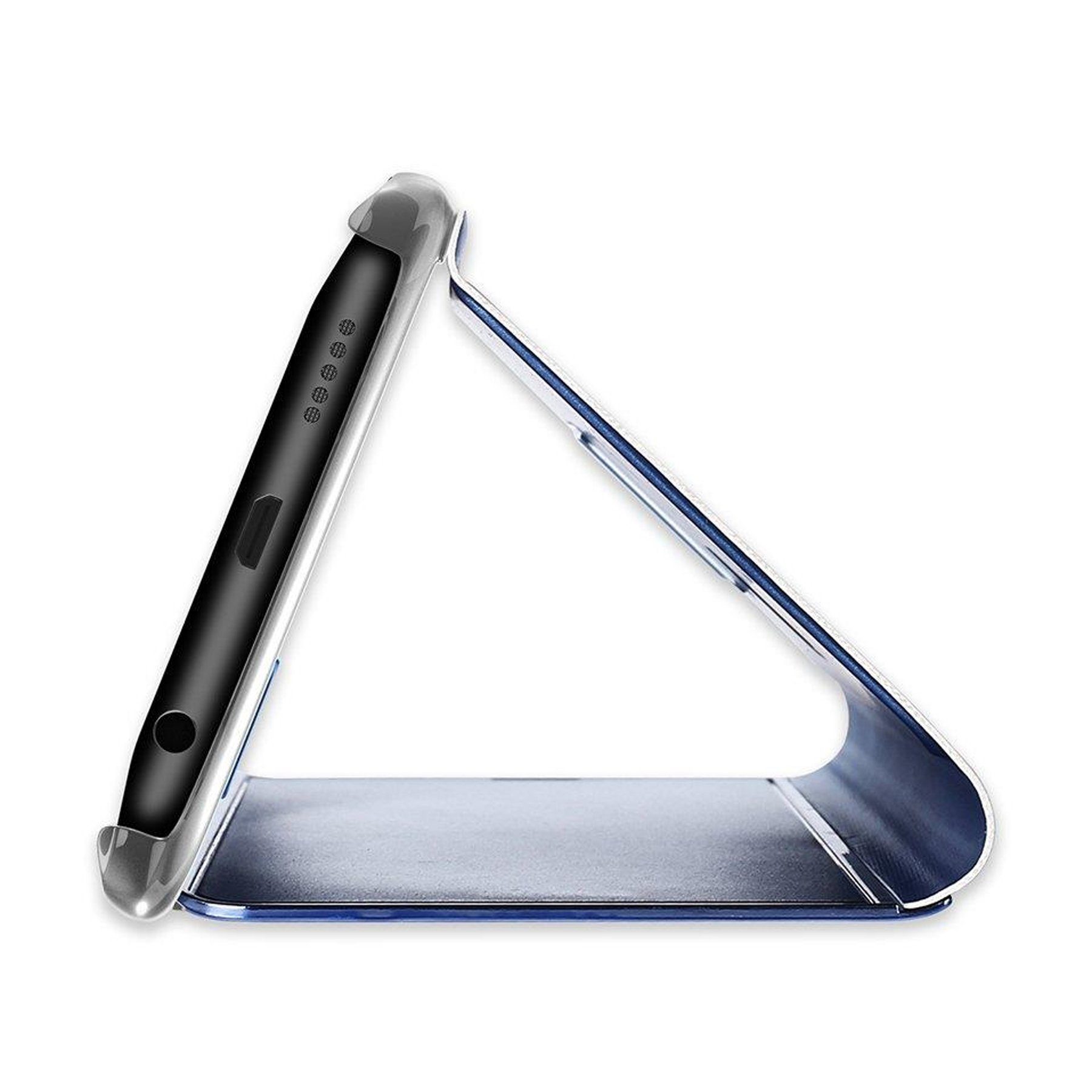 Handyhülle cofi1453® Smart View Spiegel Mirror Smart Cover