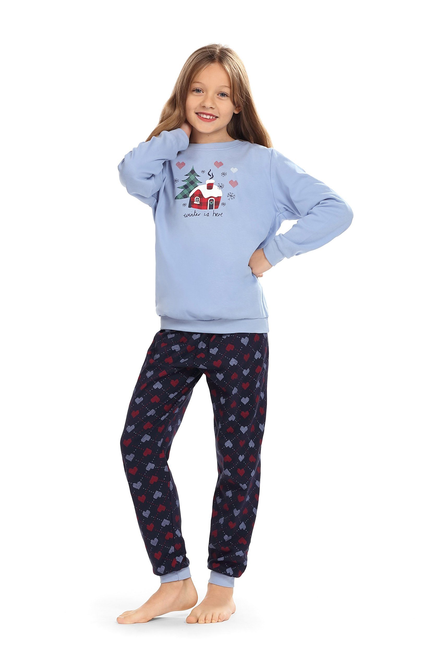 comtessa Schlafanzug Comte lang (Set, tlg., Baumwolle Kids Mädchen Schlafanzug Pyjama 2 Set)