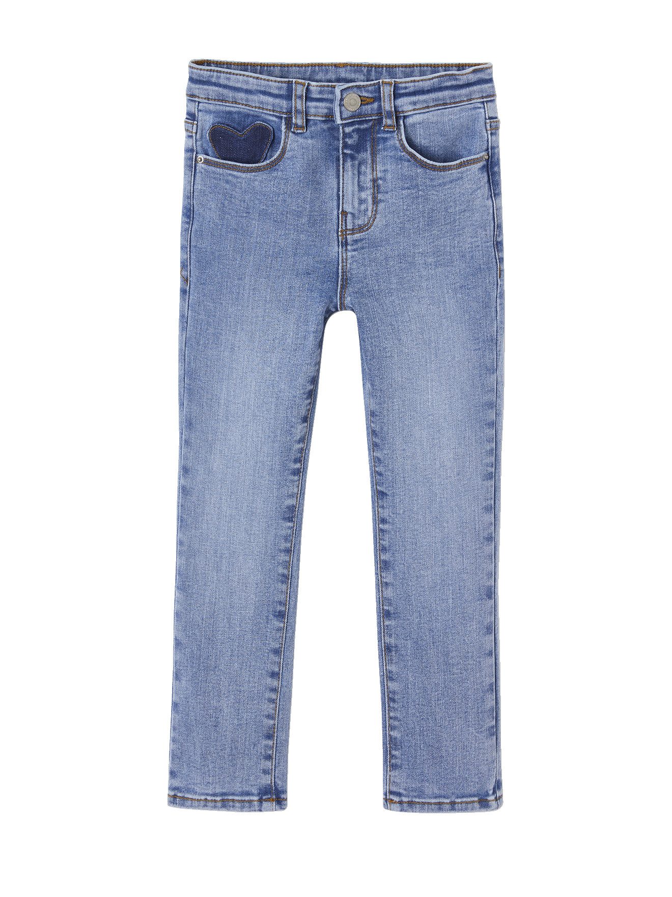 vertbaudet 7/8-Caprijeans Mädchen Slim-Jeans, Hüftweite SLIM