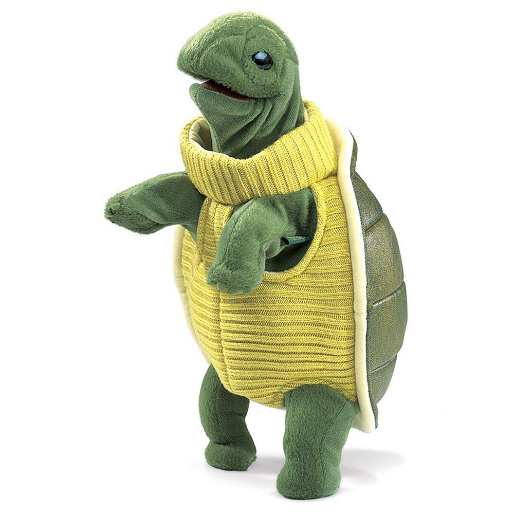Folkmanis Handpuppen Handpuppe Folkmanis Handpuppe Schildkröte mit Rollkragen 2881 (Packung)