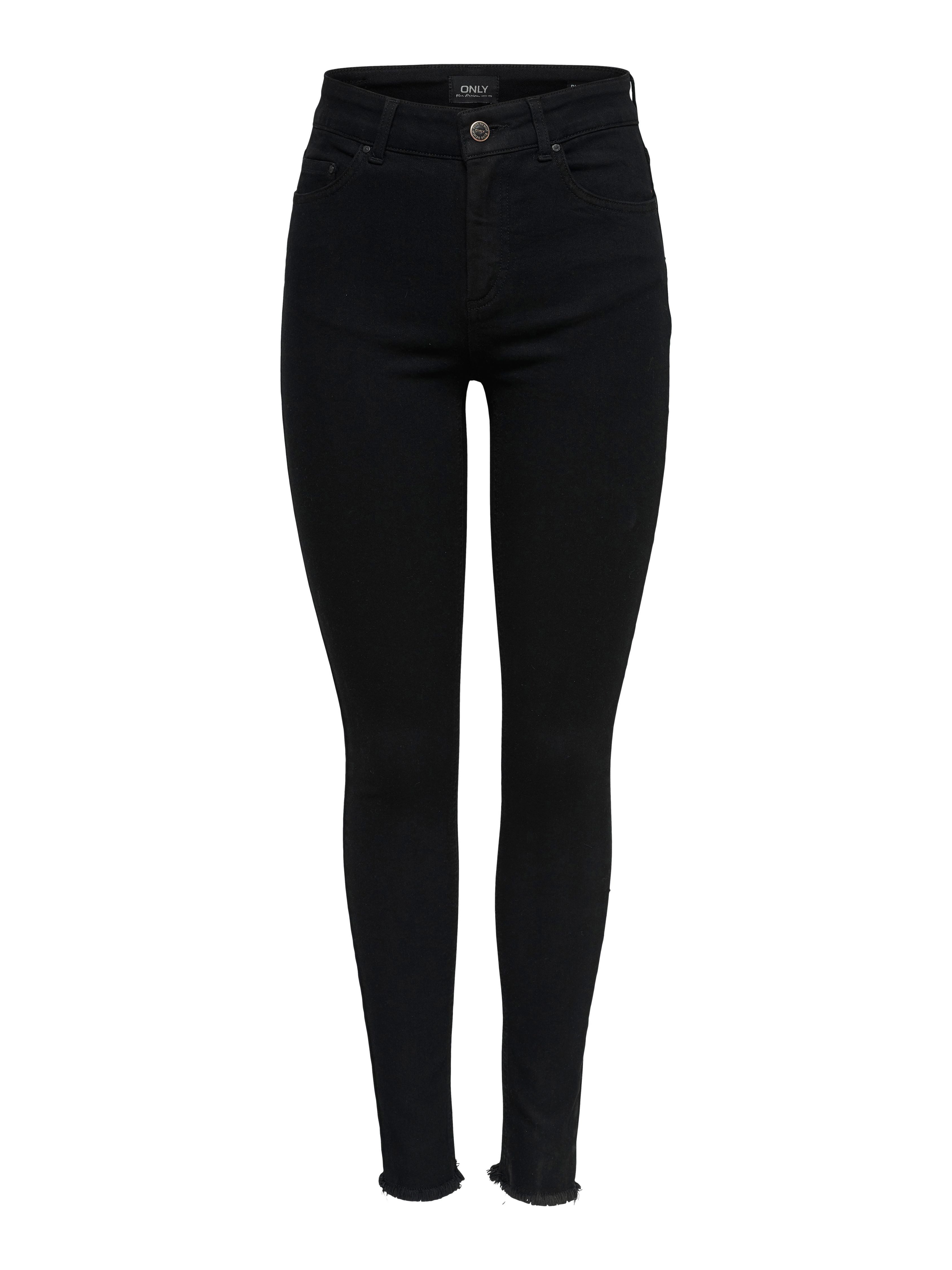 ONLY Ankle-Jeans "ONLBLUSH MID SK AK RW DNM REA2343 NOOS" ausgefranste Säum günstig online kaufen