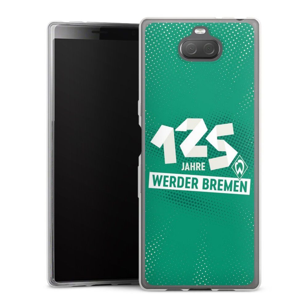 DeinDesign Handyhülle 125 Jahre Werder Bremen Offizielles Lizenzprodukt, Sony Xperia 10 Slim Case Silikon Hülle Ultra Dünn Schutzhülle