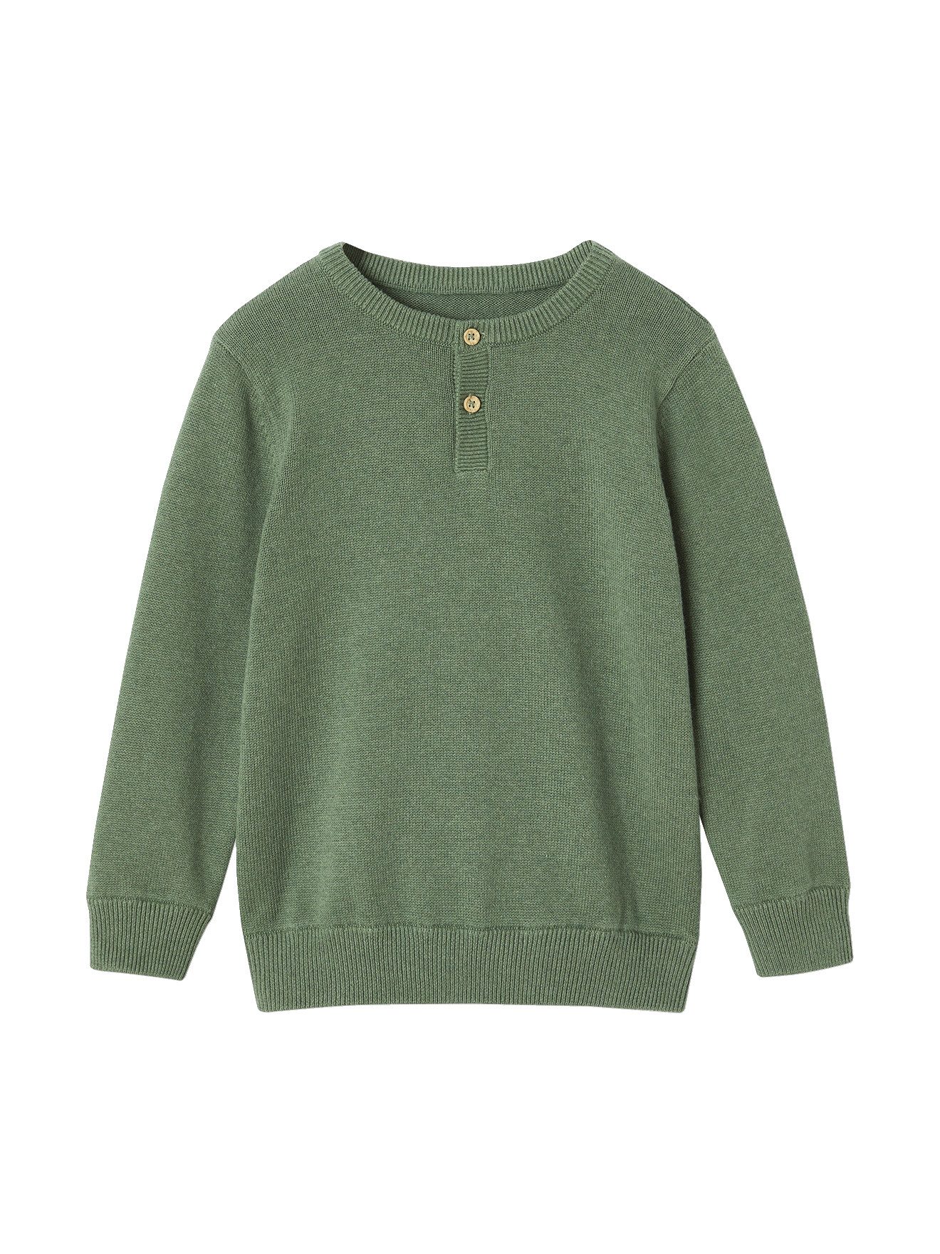 Pullunder Jungen Pullover mit Rundhals und Knopfleiste