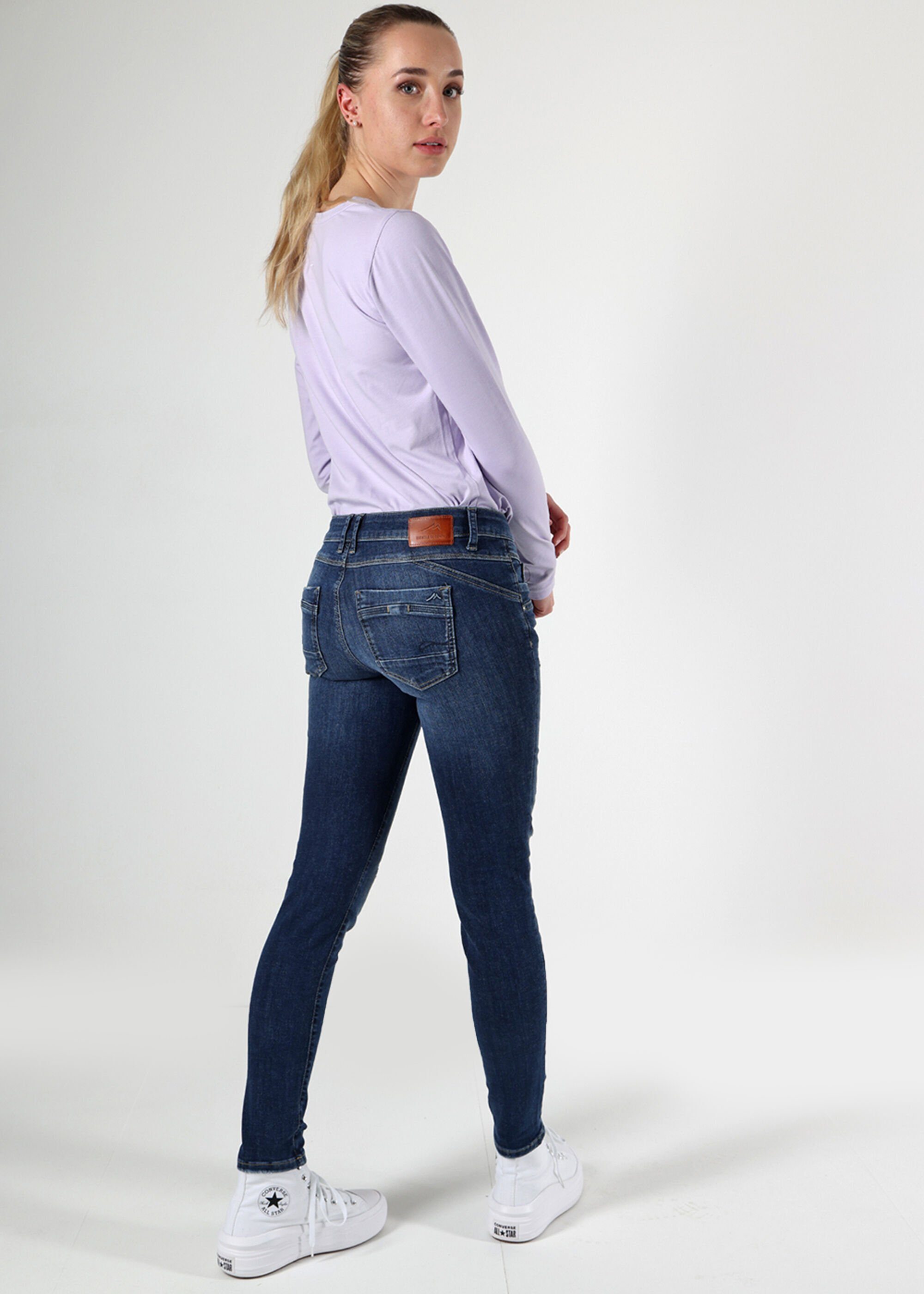 Denim Miracle Used of Suzy Skinny-fit-Jeans Look Blue im Sign