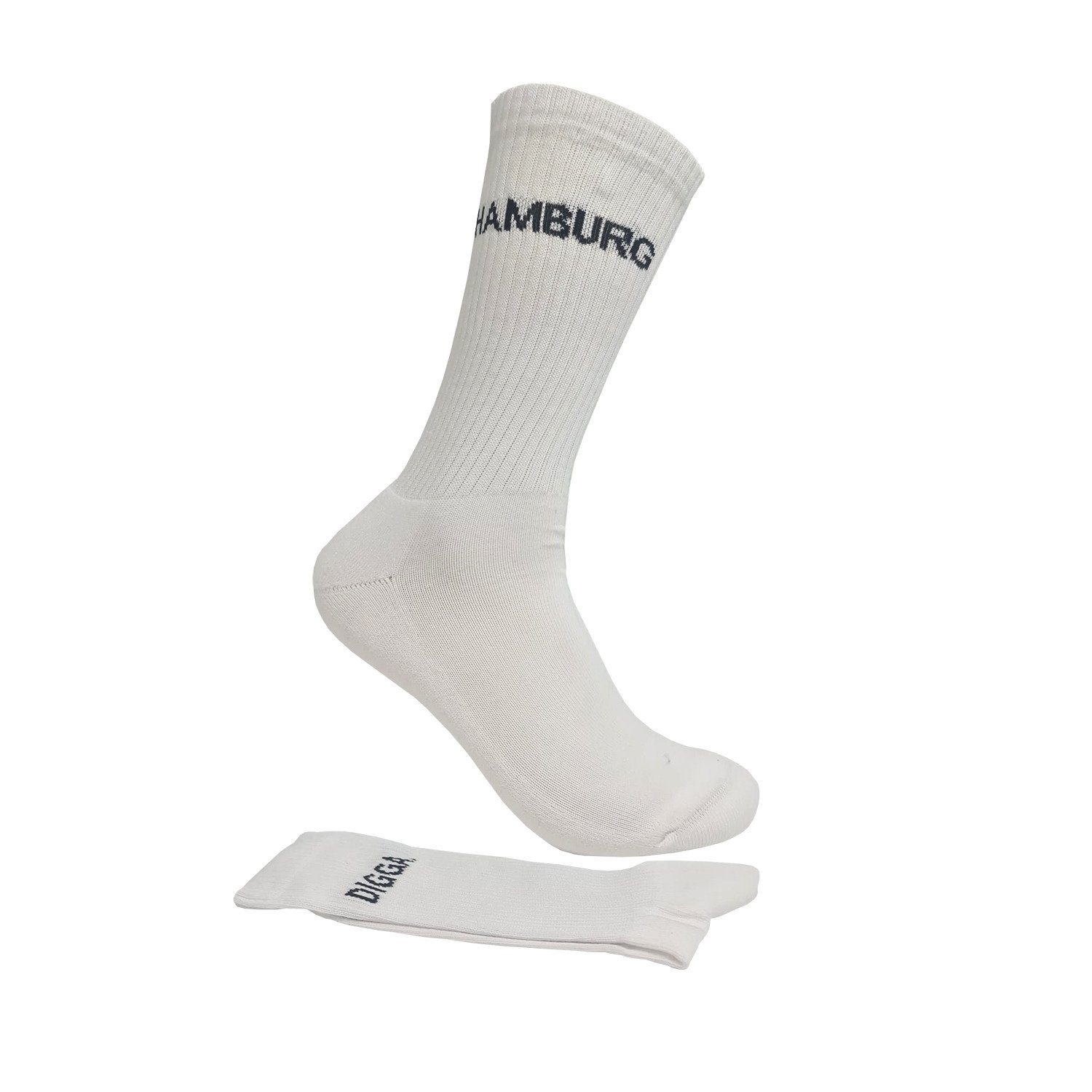 Max Lindner Sportsocken "Hamburg Digga" (1-Paar) mit Logoschriftzug