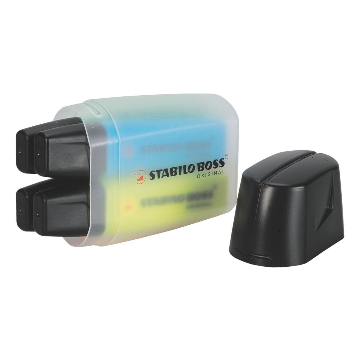 Original, BOSS® transluzenter Box STABILO Marker (4-tlg), Textmarker in