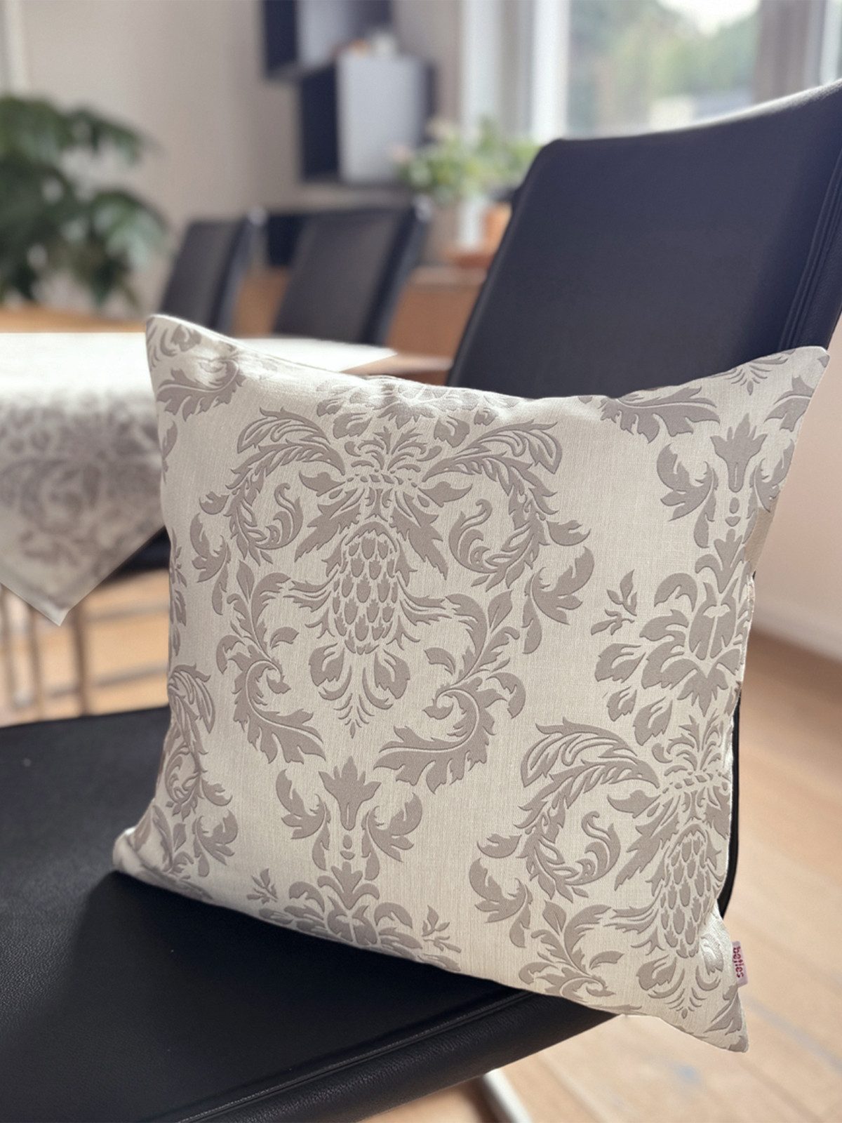 beties Tischläufer Epoche (1-tlg, 1 Stück Tischläufer), 40x150 cm Baumwolle linen-taupe – Bild 4 von 5