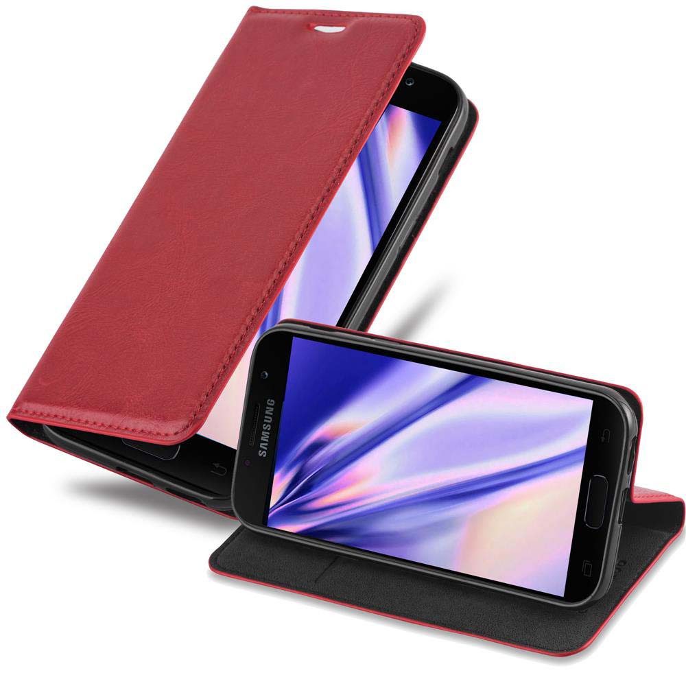 Cadorabo Handyhülle für Samsung Galaxy A7 2017 Hülle Samsung Galaxy A7 2017, Hülle Schutzhülle mit Standfunktion, Magnetverschluss und Kartenfach
