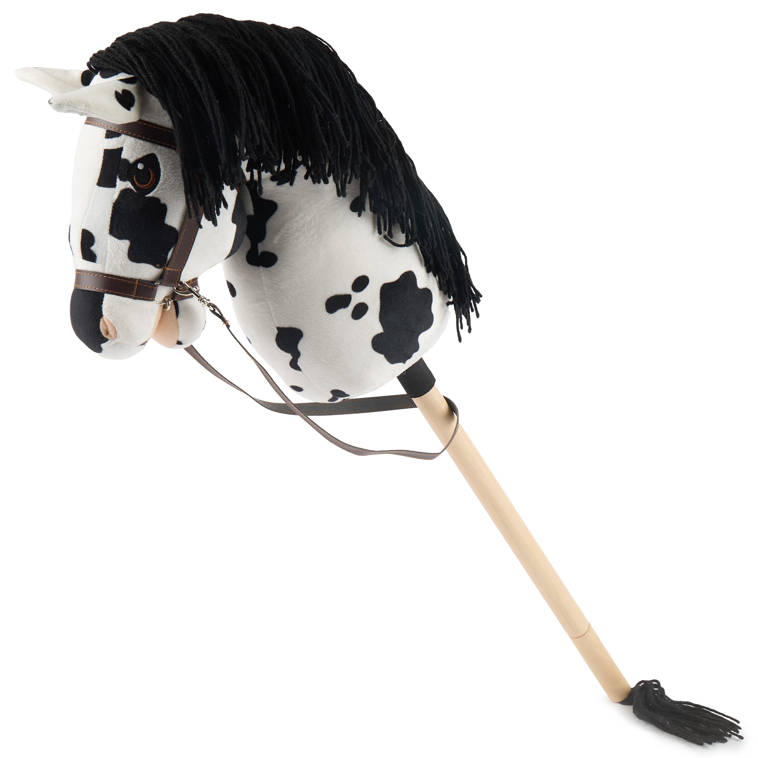 BIECO Steckenpferd Bieco Hobby Horse Steckenpferd Schecke - Größe M