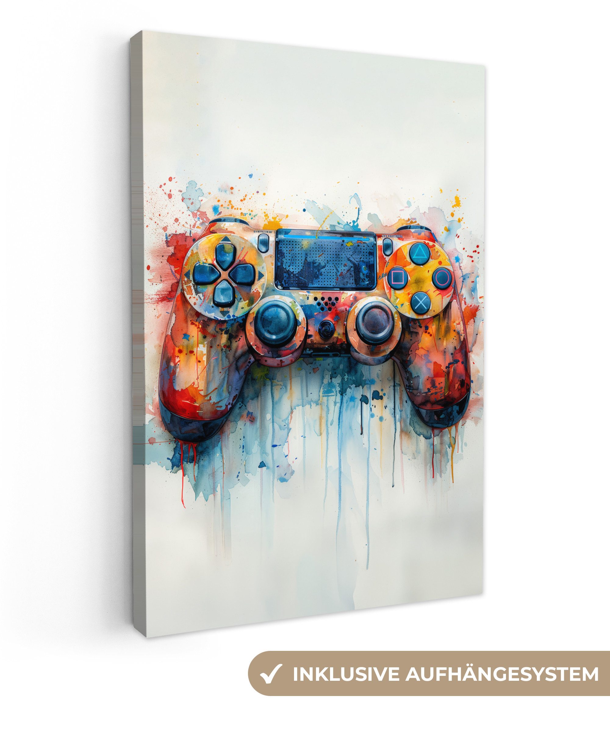 OneMillionCanvasses® Leinwandbild Kinder- en tiener kamer - Gaming - Game c günstig online kaufen