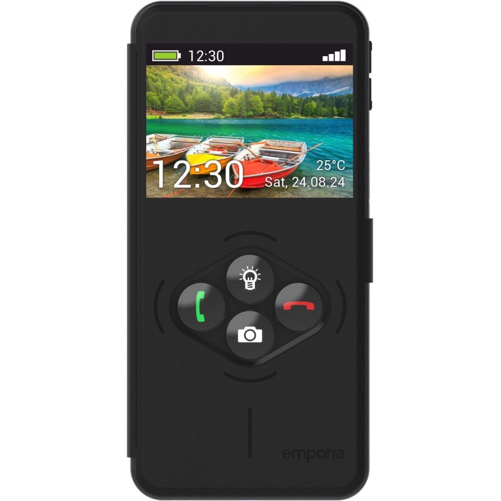 Emporia SMART.6lite 128 GB / 6 GB - Smartphone - schwarz Smartphone (5,45 Zoll)