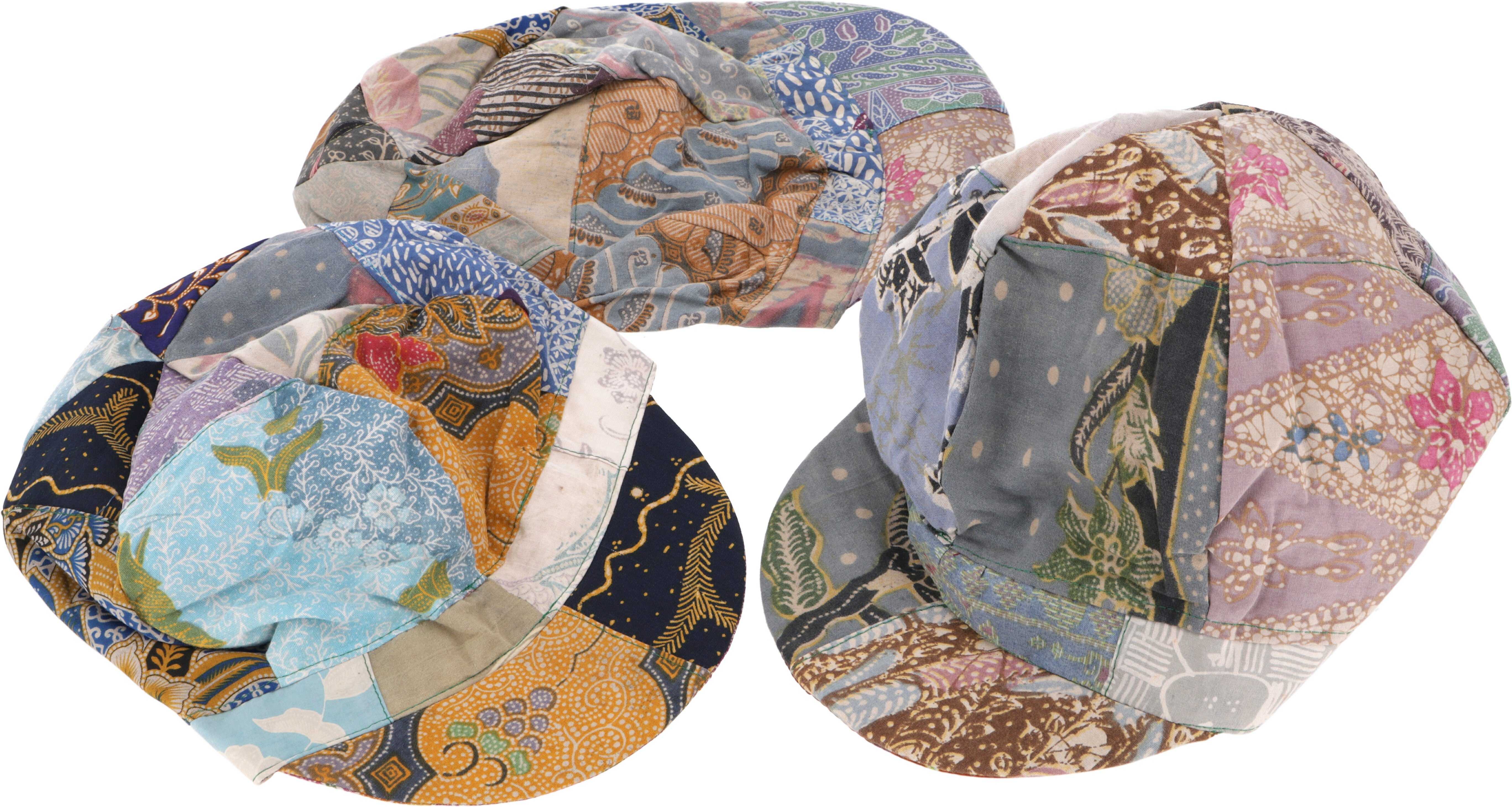 Guru-Shop Strickmütze Patchwork Boho Kappe, Ballon günstig online kaufen