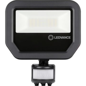 Ledvance LED Flutlichtstrahler LEDVANCE FL PFM 20 W 3000 K SYM 100 S BK 460911 LED-Flutlichtstrahler