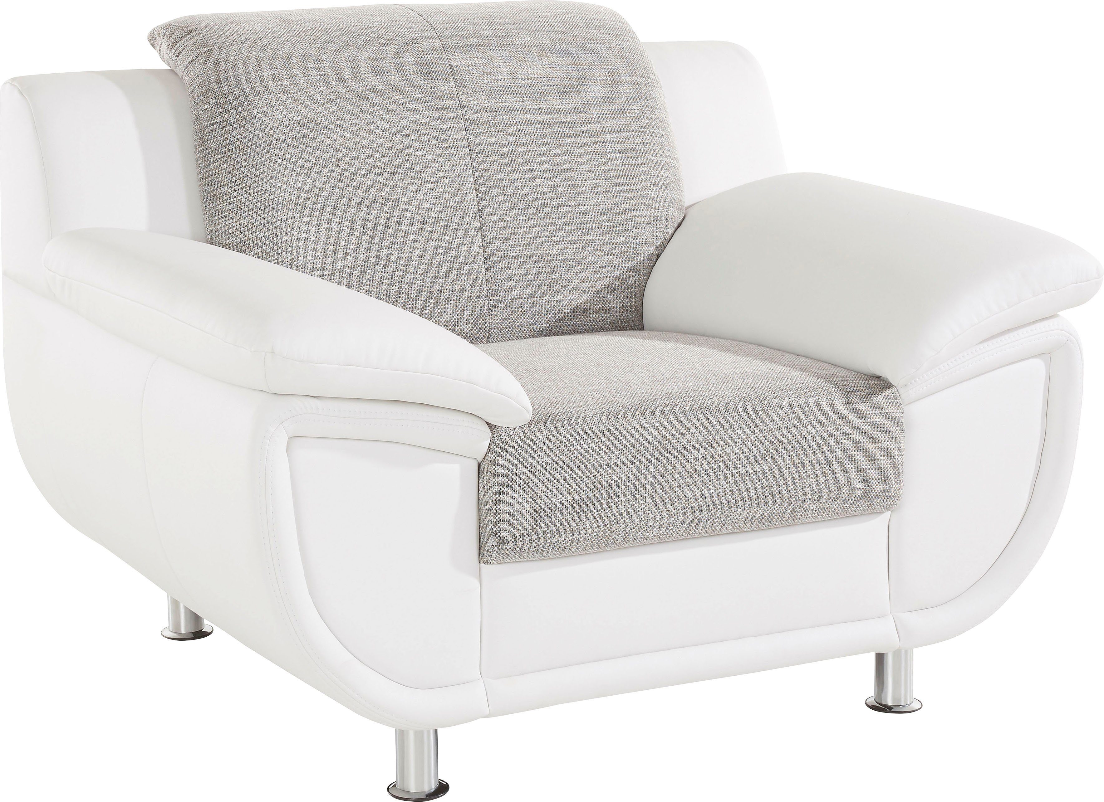 TRENDMANUFAKTUR Sessel Rondo 3, Loungesessel, wahlweise mit komfortablem Federkern, mit extra breiten Armlehnen