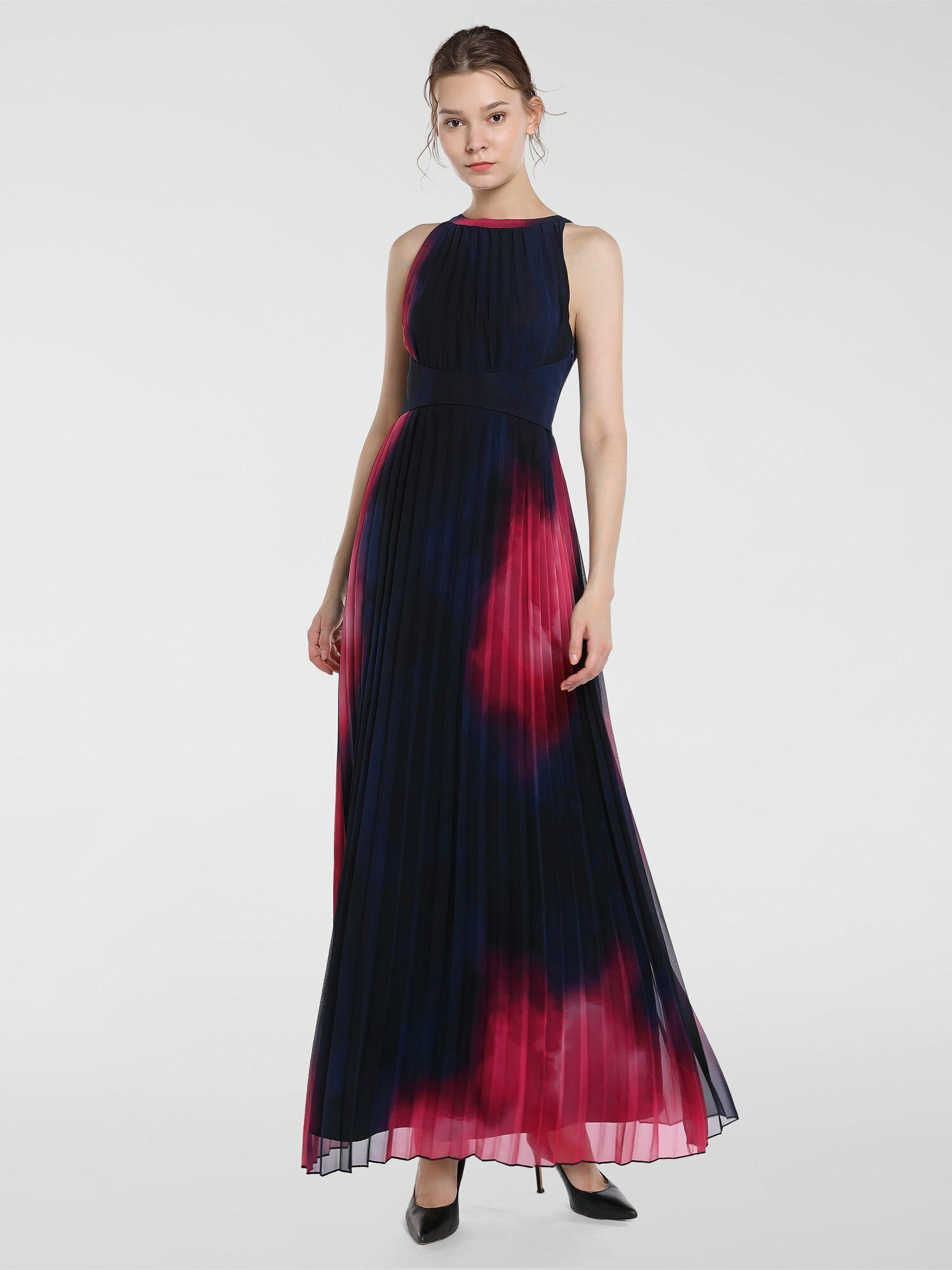 Apart Abendkleid plissiert, ABENDKLEID lang: Kleid in Sonnenplissée,  Empire-Stil online kaufen | OTTO