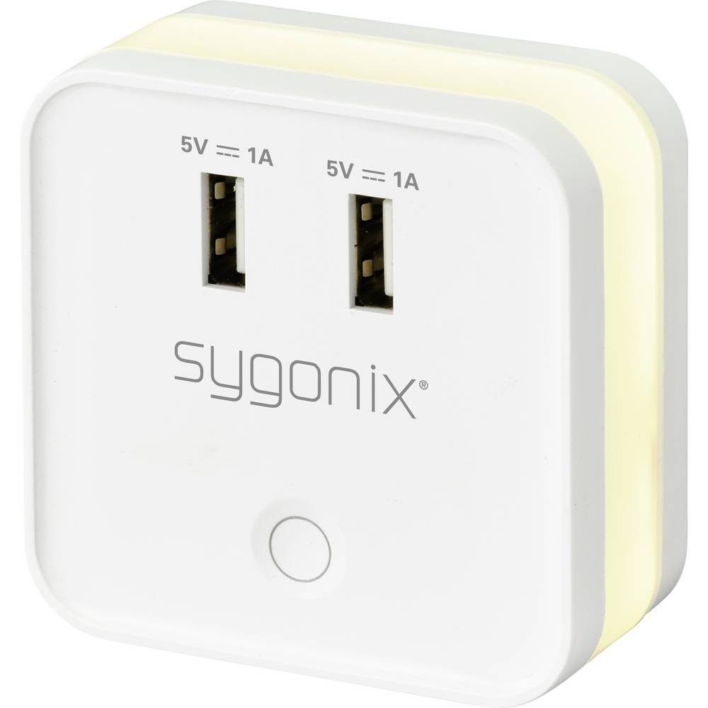 Sygonix Nachtlicht LED NACHTLICHT Schalter USB, Mit USB-Anschluss, INKL. Mit
