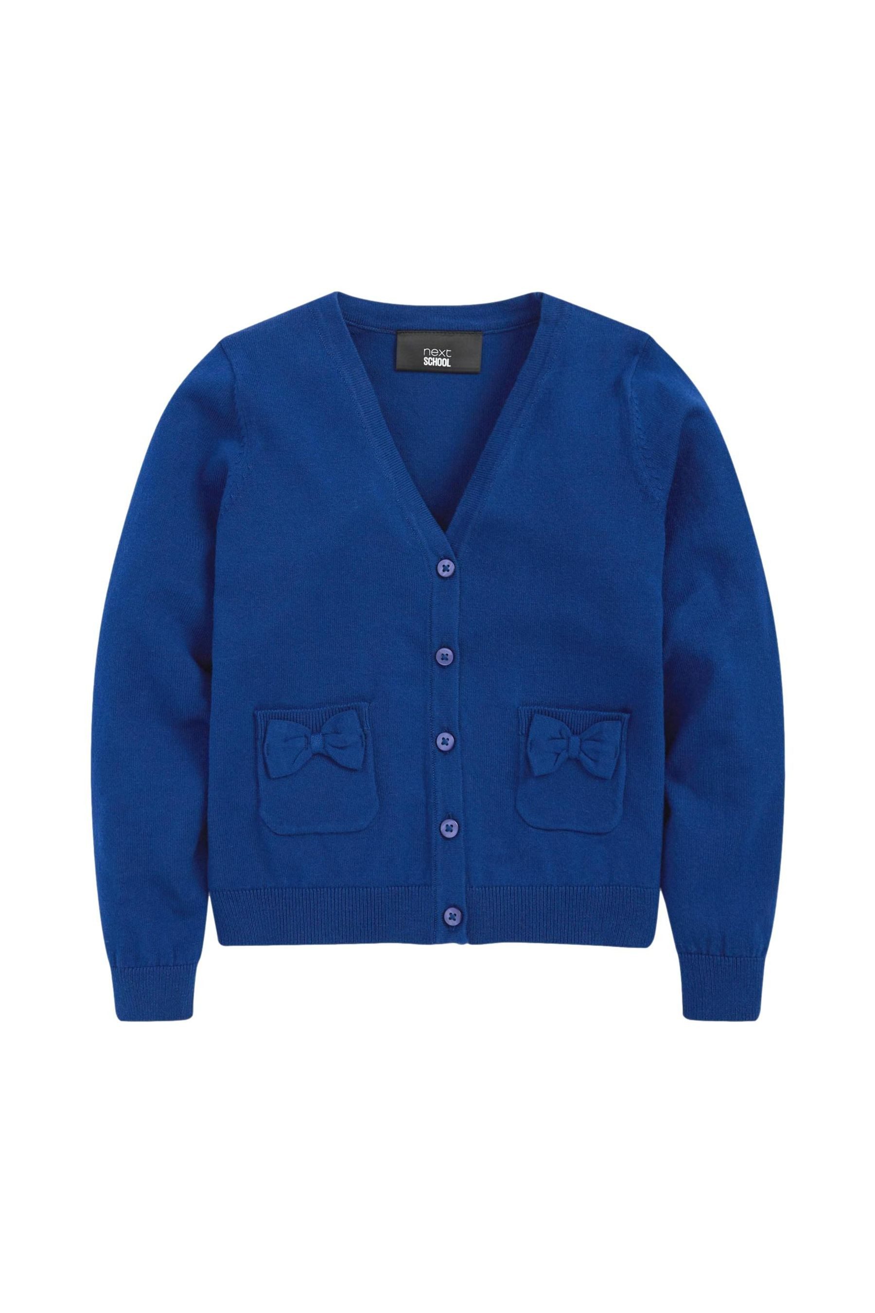 Next Strickjacke Strickjacke mit schleifenverzierten Taschen (1-tlg)