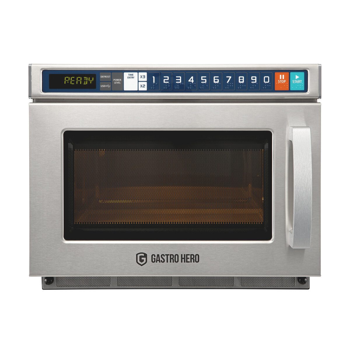 GastroHero Mikrowelle ECO 1800 W Gastro Profi, Touch-Bedienfeld, stapelbar, 17 L, Elektrisch, 17 l, Gart doppelte/dreifache Portionsmengen, …