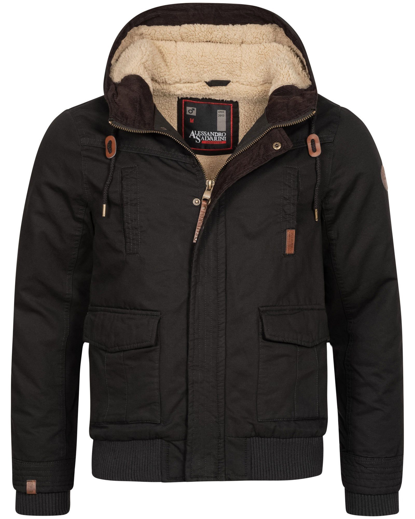 Alessandro Salvarini Winterjacke ASRigio mit warmem Teddyfell