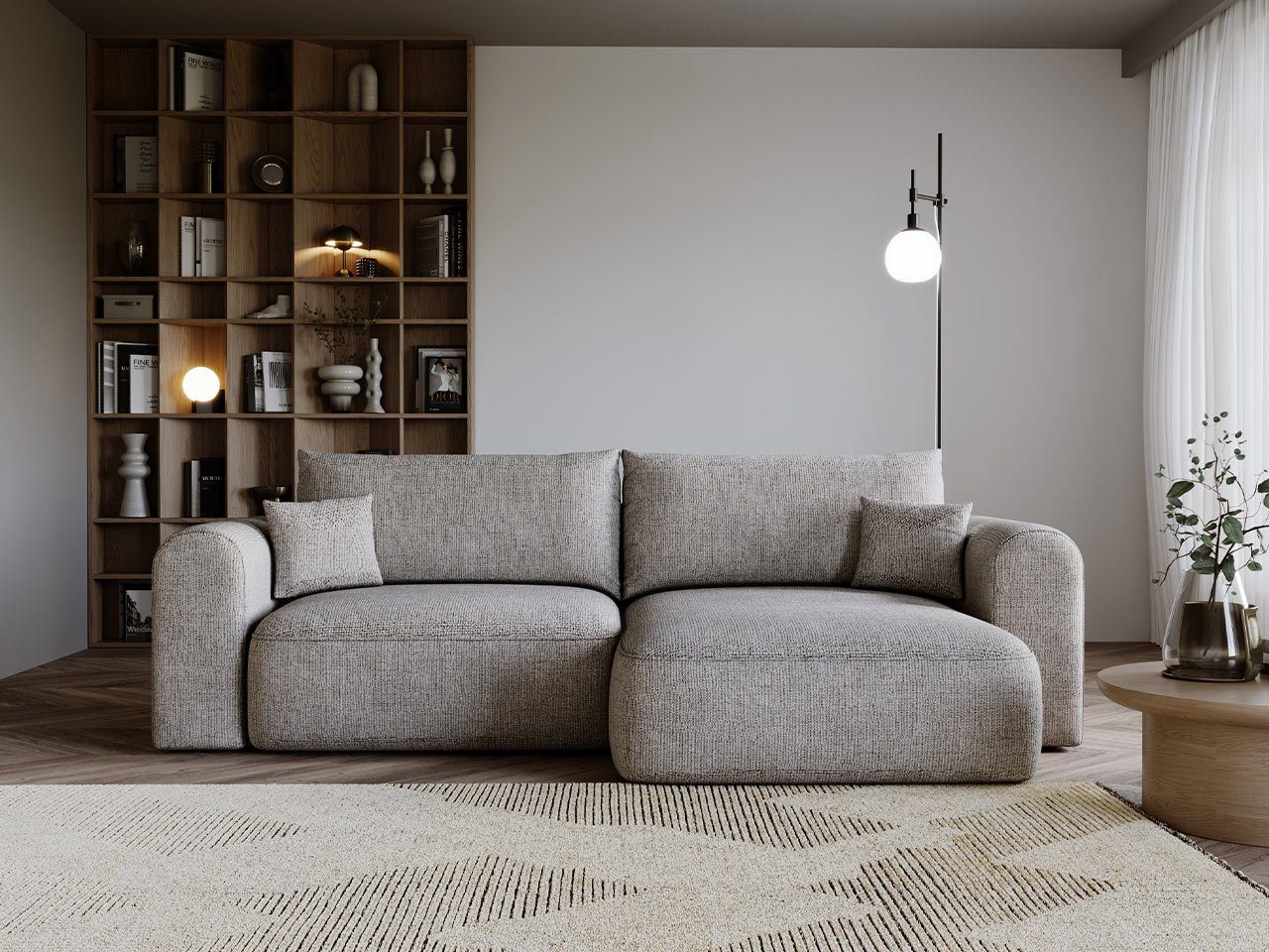MKS MÖBEL Ecksofa NELSON, Set, Wellenfedern, günstig online kaufen