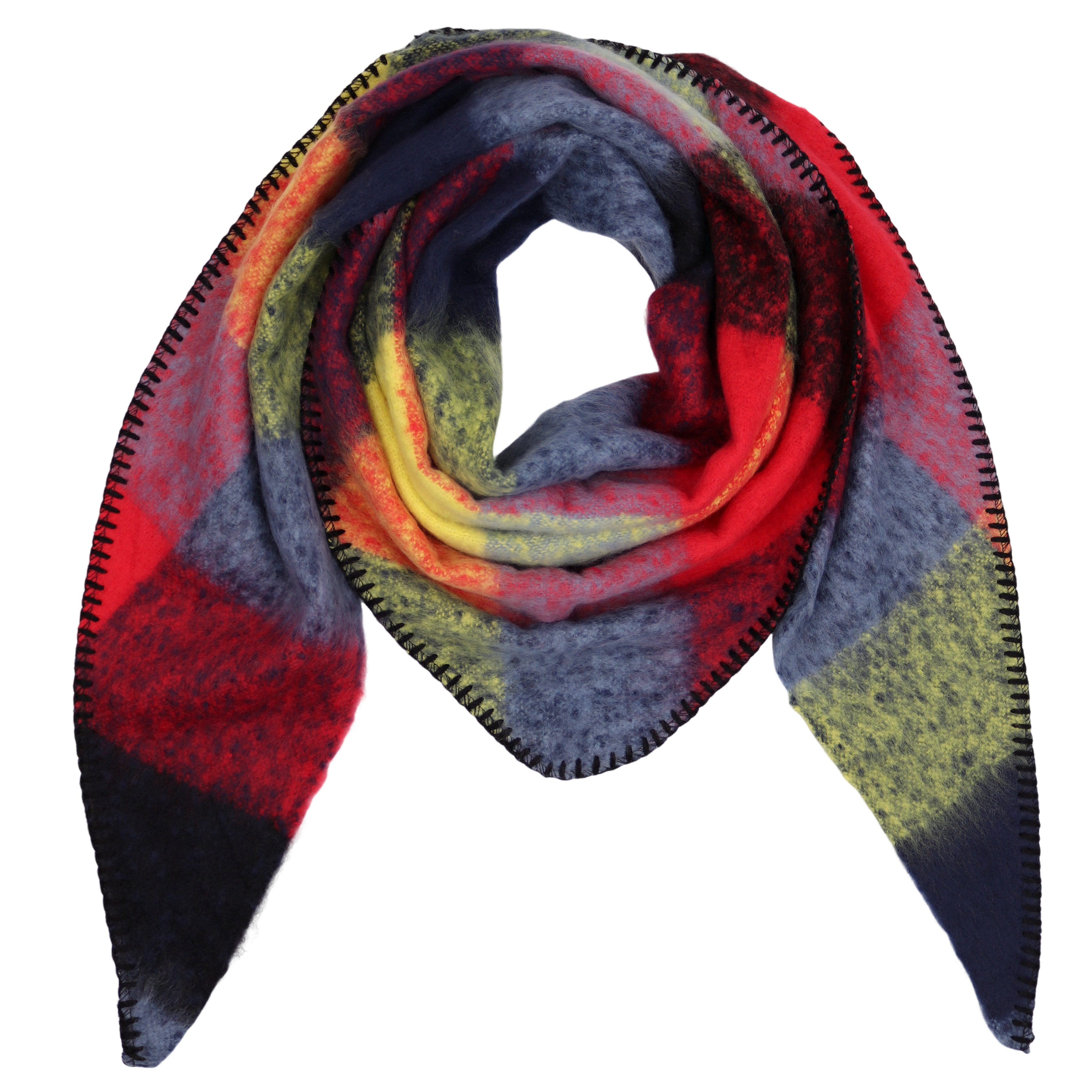 MIRROSI Dreieckstuch kuschliger und warmer Dreiecksschal Kariert Karo ca.190x70 cm, (KARO Muster Kariert ; Neue Kollektion Herbst/Winter 2025), in tollen Farben