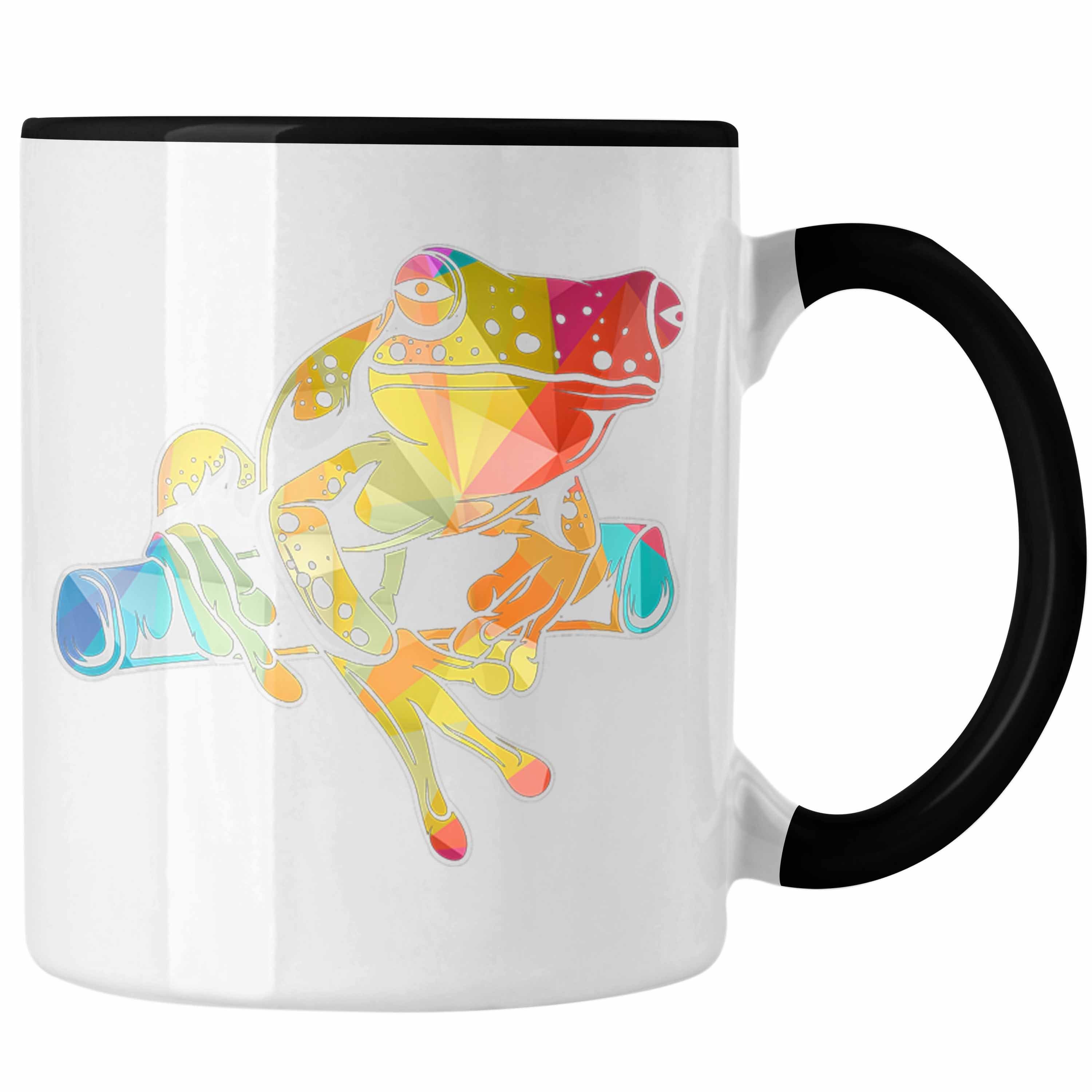 Trendation Tasse Trendation - Frosch Tasse Geschenk Polygon Grafik Frösche Grafik Lusti