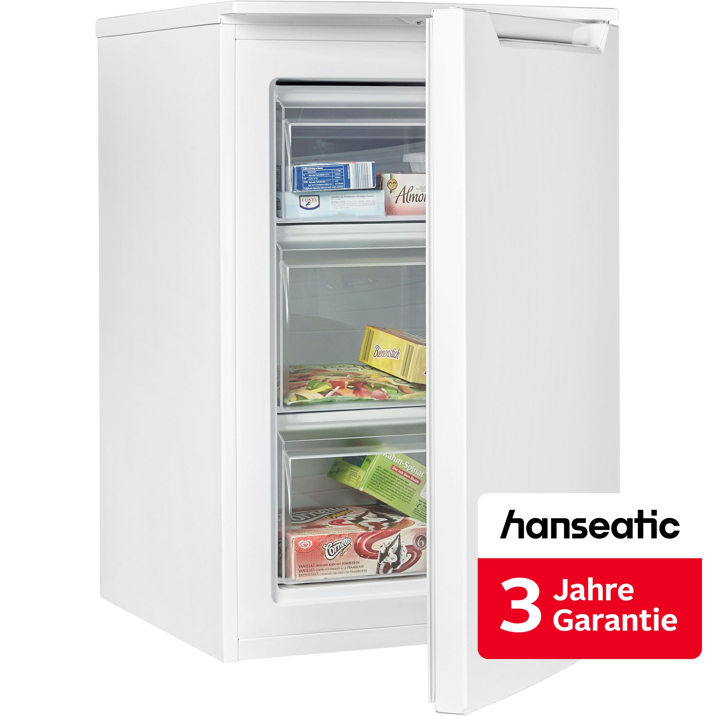 Hanseatic Gefrierschrank HGS8555CW, 85 cm hoch, 55 cm breit, inkl. 3 Jahre Herstellergarantie