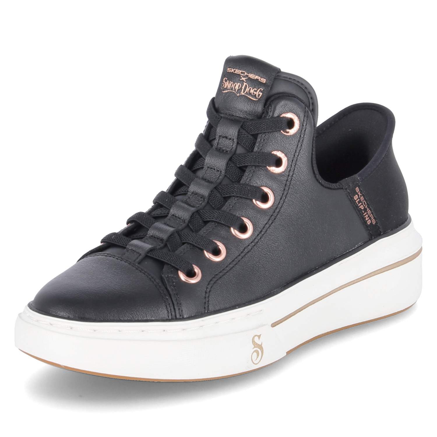 Skechers Skechers - female - 186001 BLK - Leder & Textil - schwarz Schnürsc günstig online kaufen
